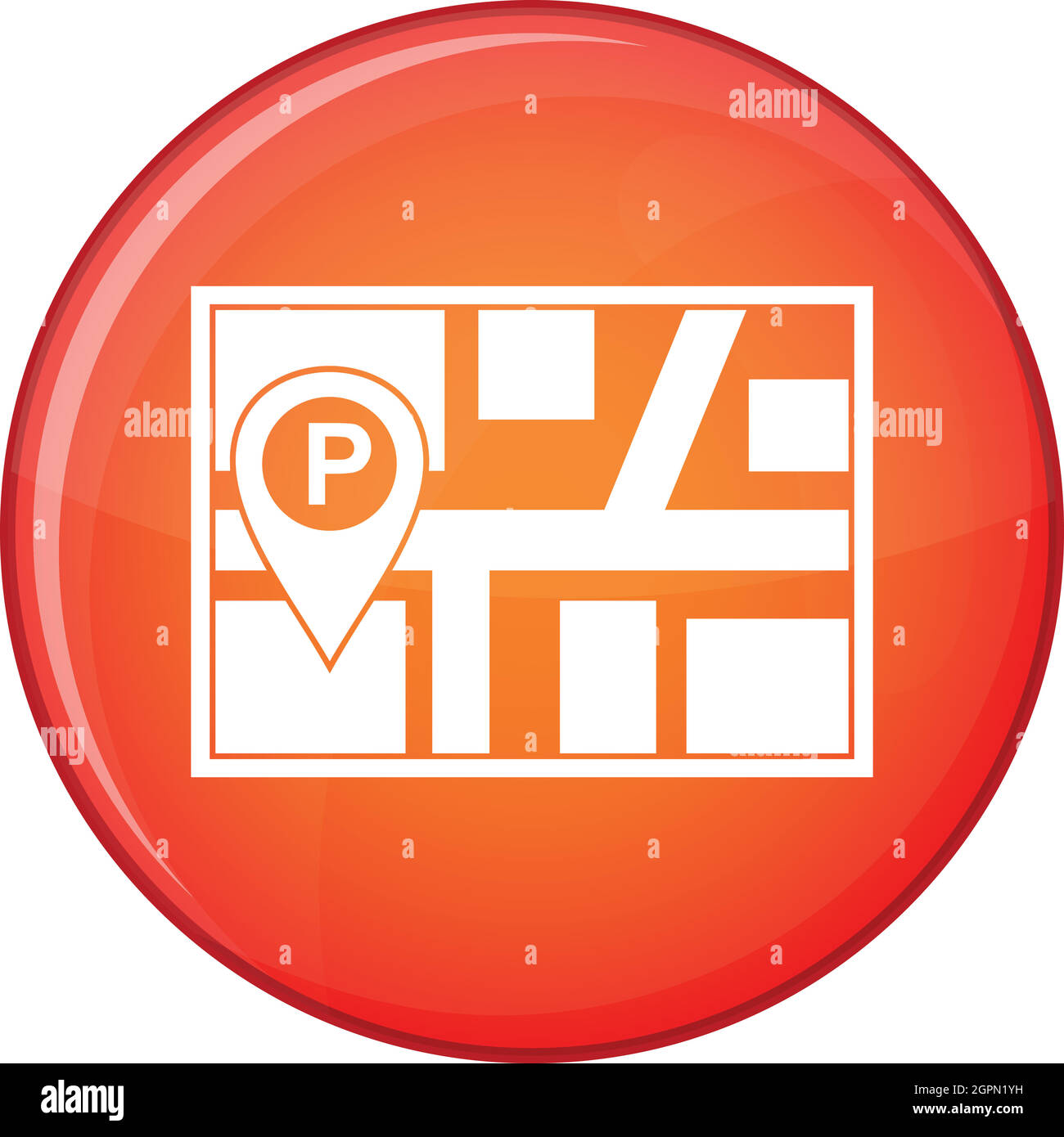 Map pointer car parking icon hi-res stock photography and images - Alamy