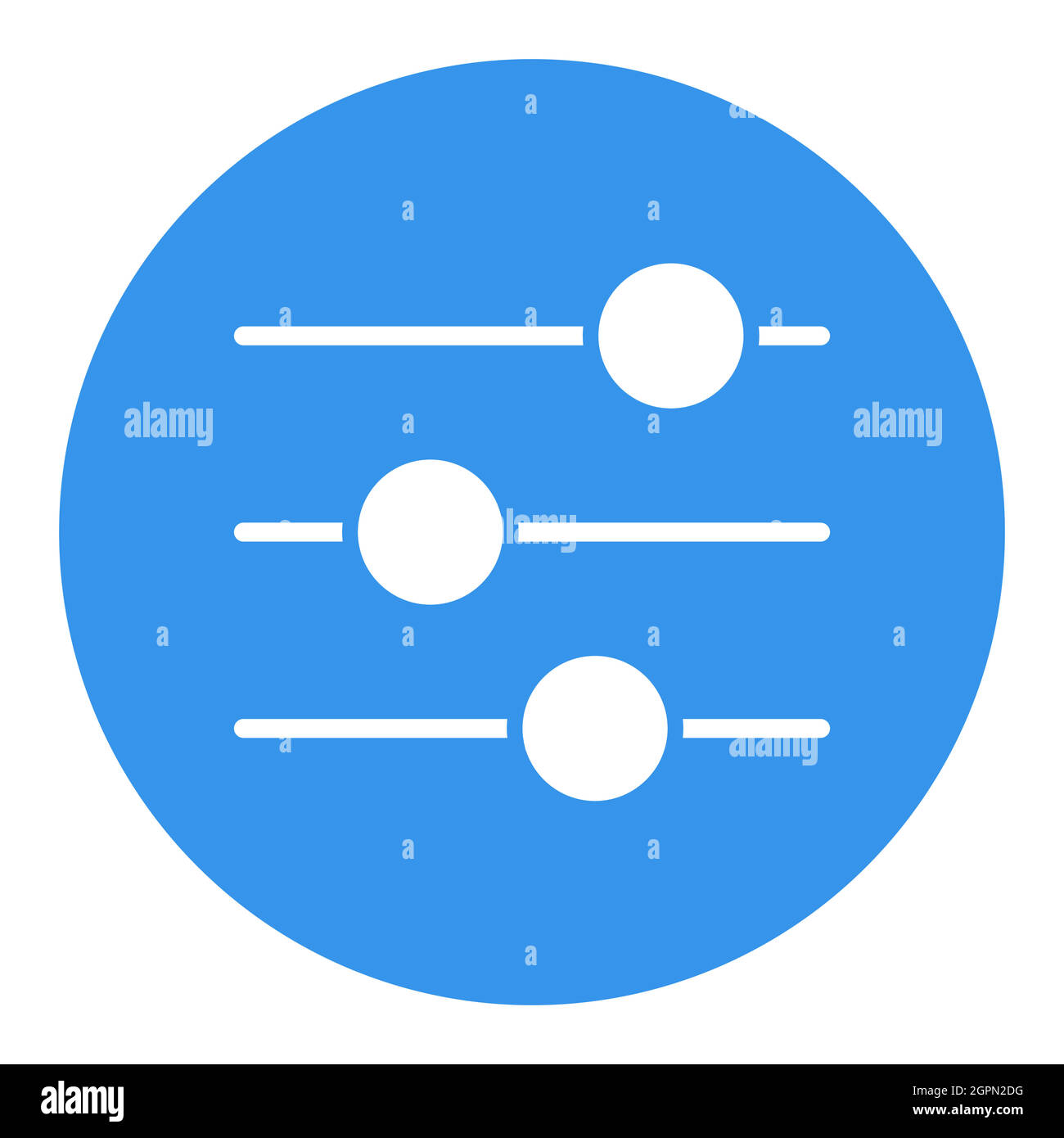 Equalizer vector white glyph icon. Music sound wave symbol Stock Vector