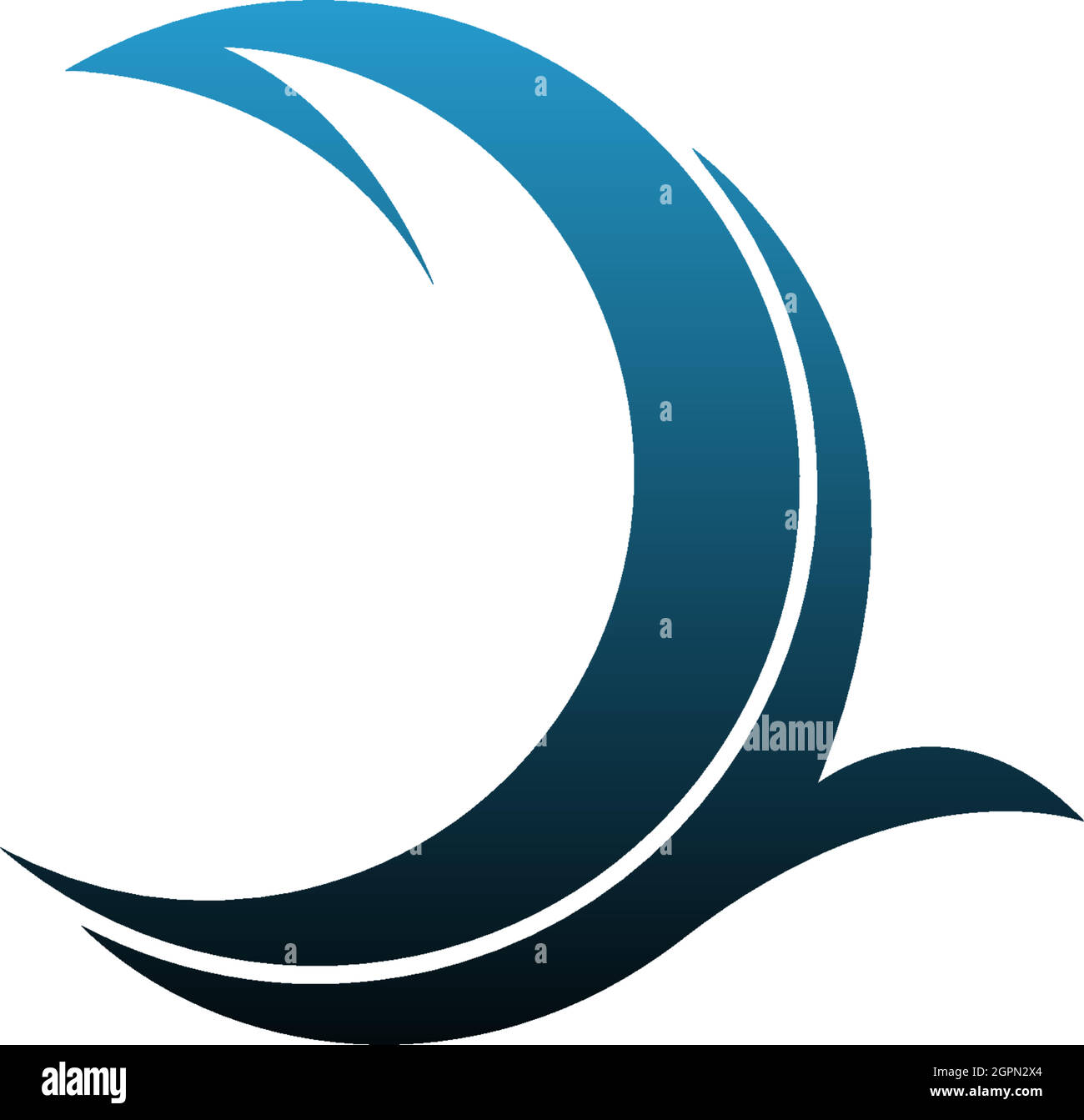 Wave icon logo simple design template vector Stock Vector