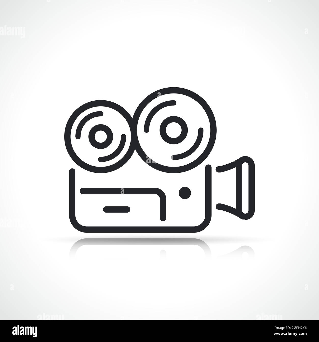 camera video or movie icon Stock Vector