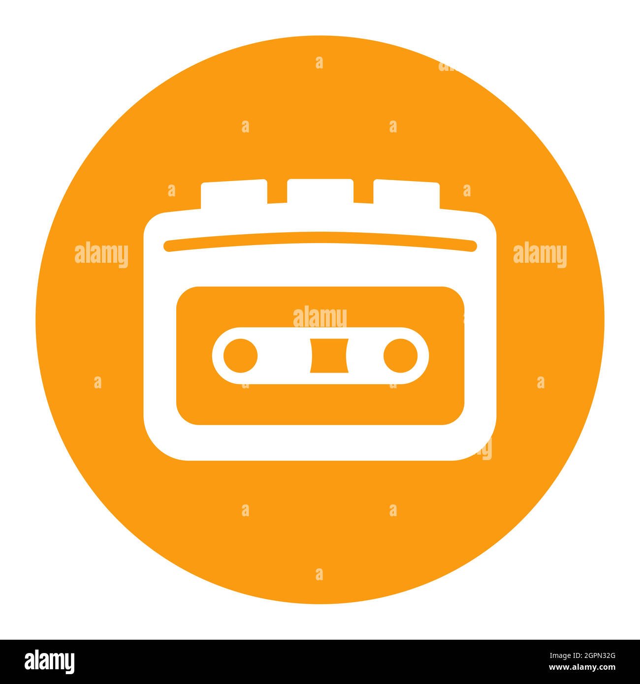 Cassette player vector flat white glyph icon Stock Vector Image & Art ...