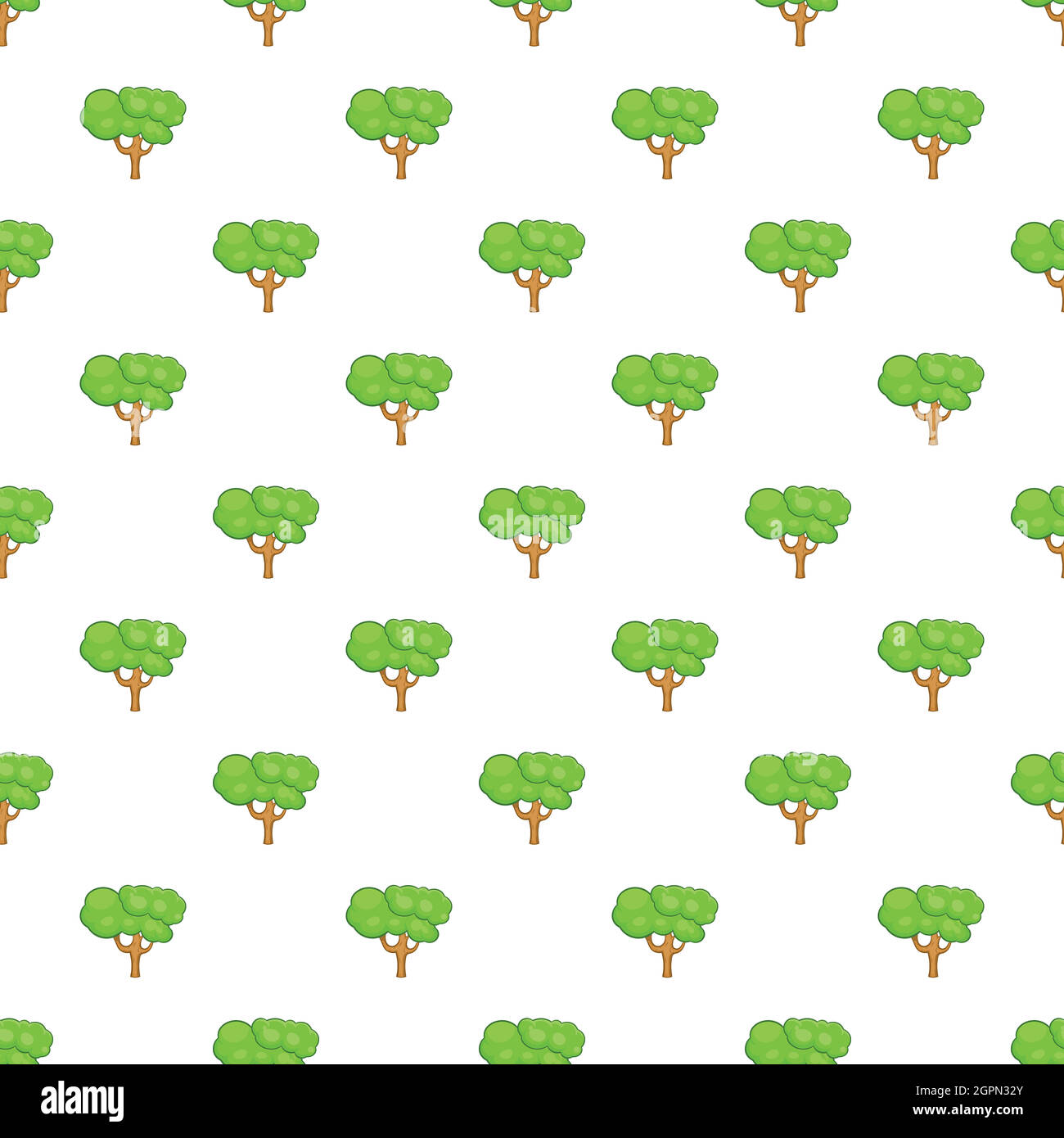 Tree pattern, cartoon style Stock Vector Image & Art - Alamy