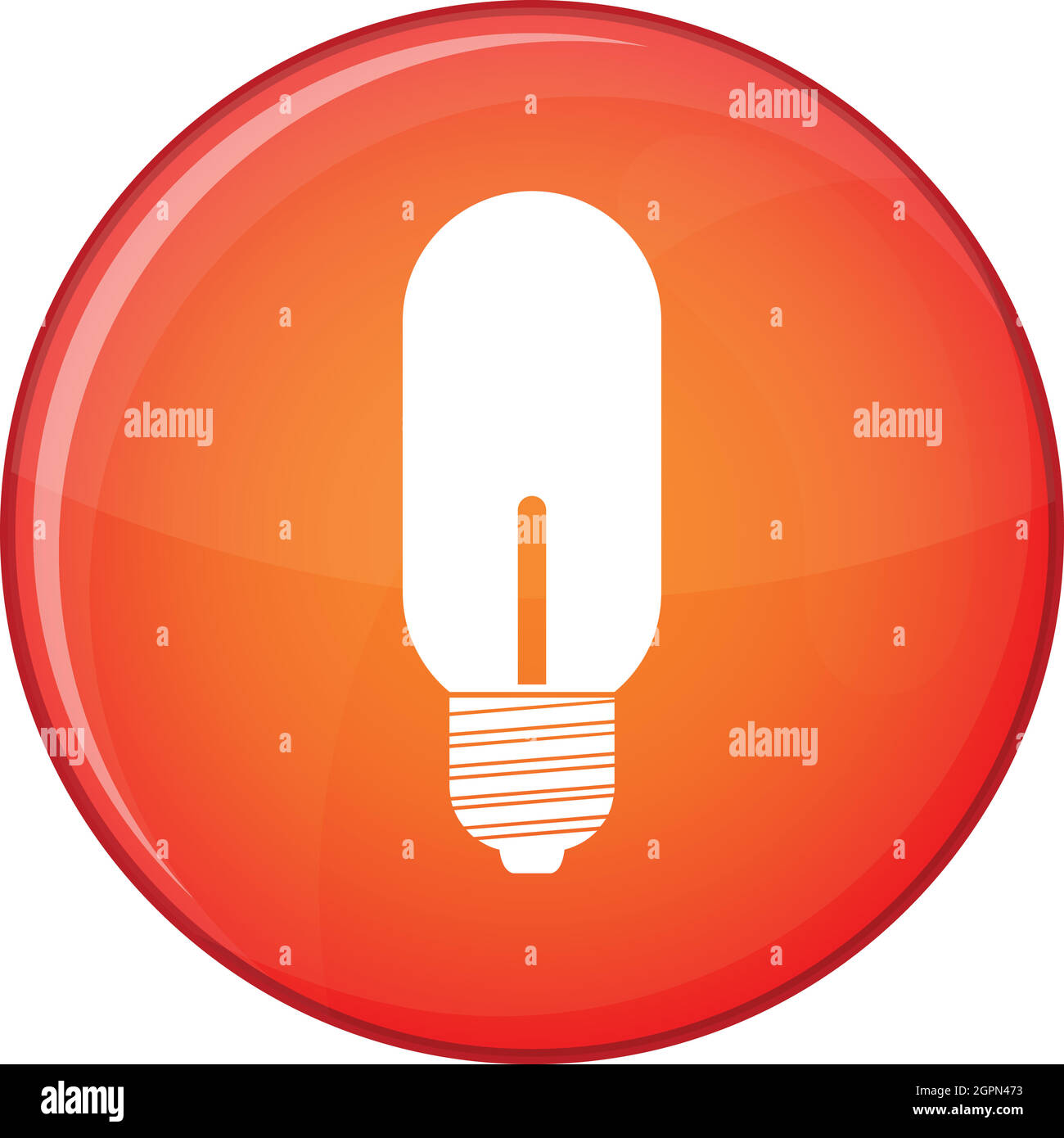 Light bulb icon, flat style Stock Vector Image & Art - Alamy