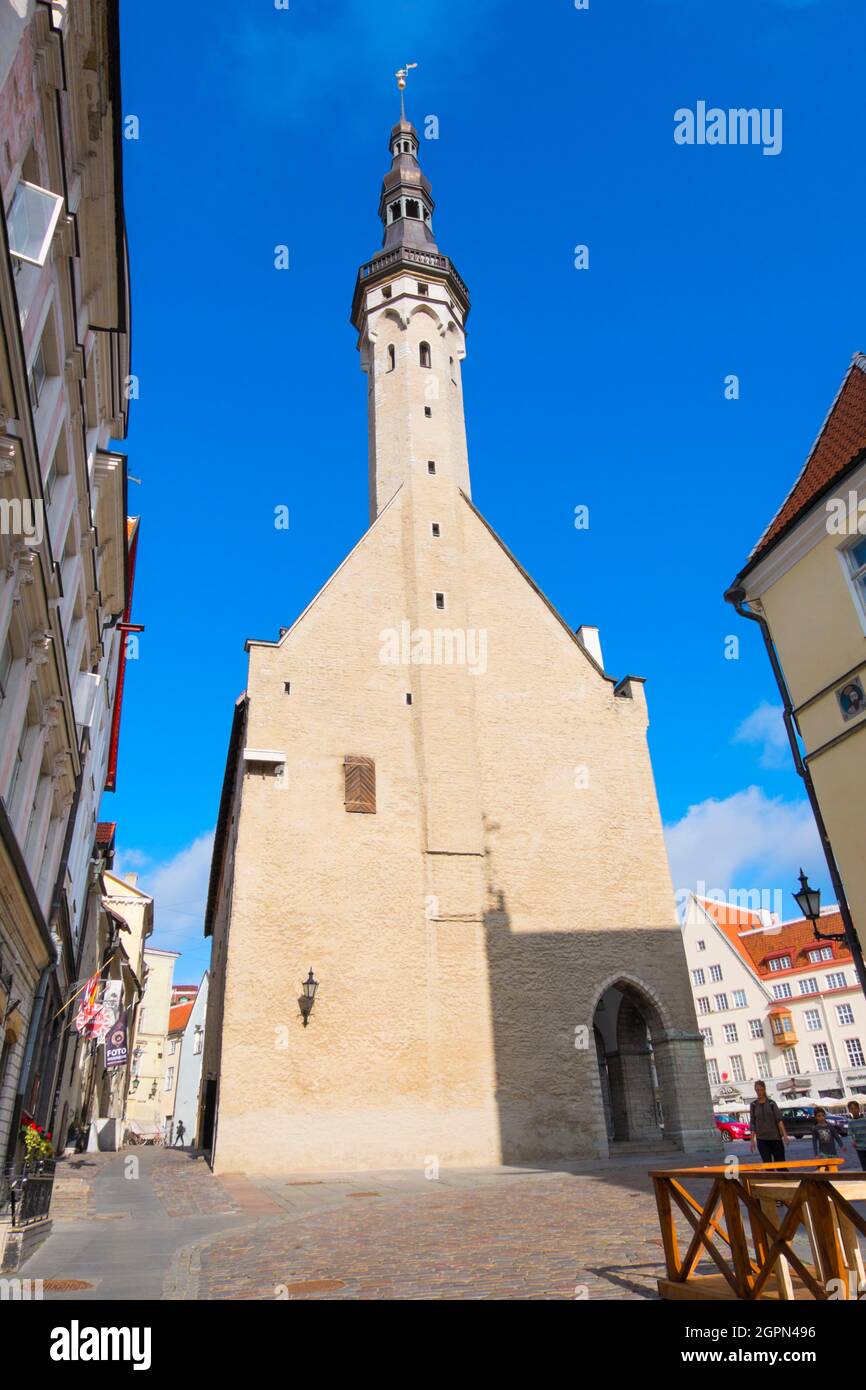 Tallinna Raekoda, town hall, old town, Tallinn, Estonia Stock Photo