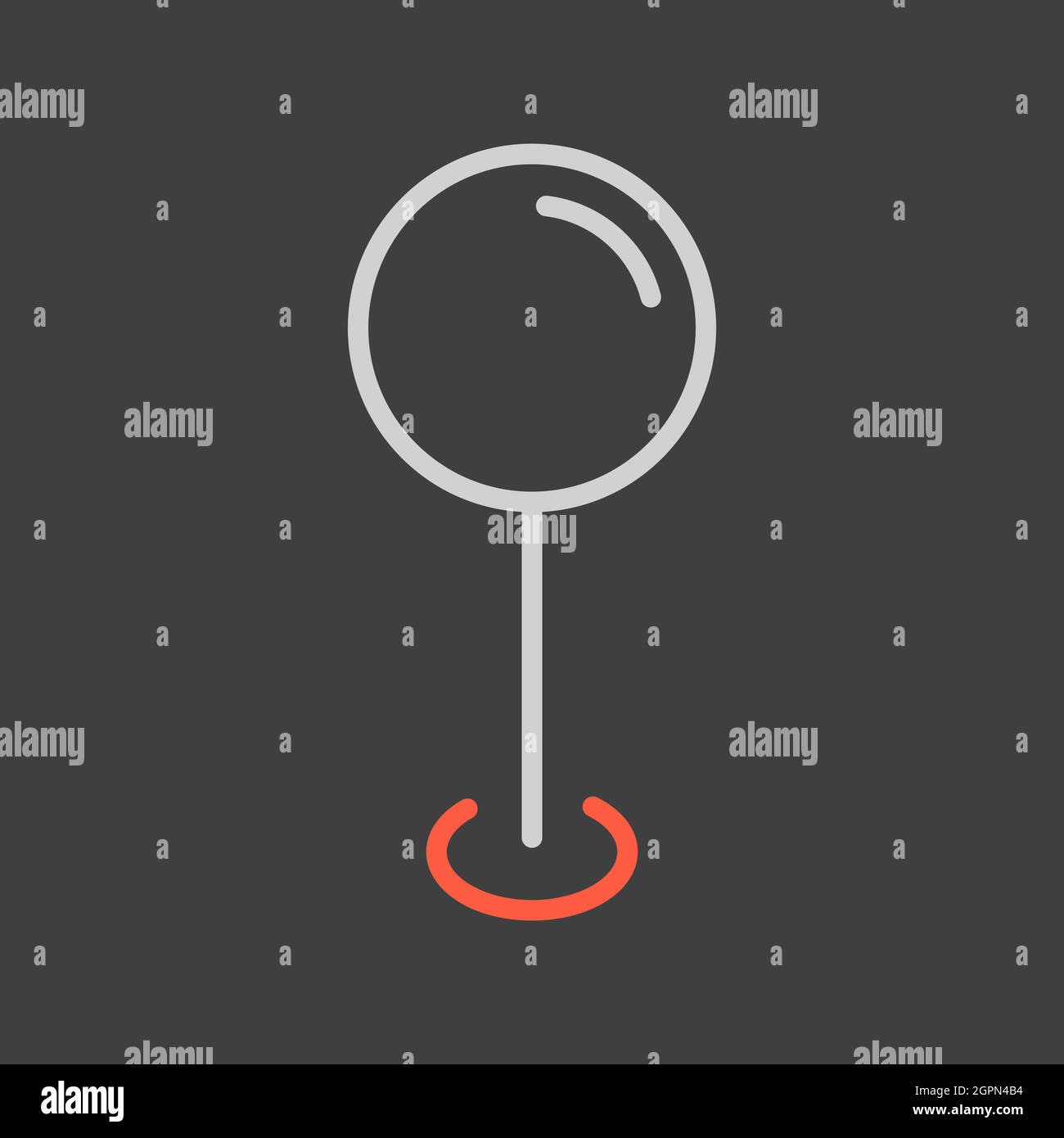 Pin map icon on dark background. Map pointer. Map markers Stock Vector