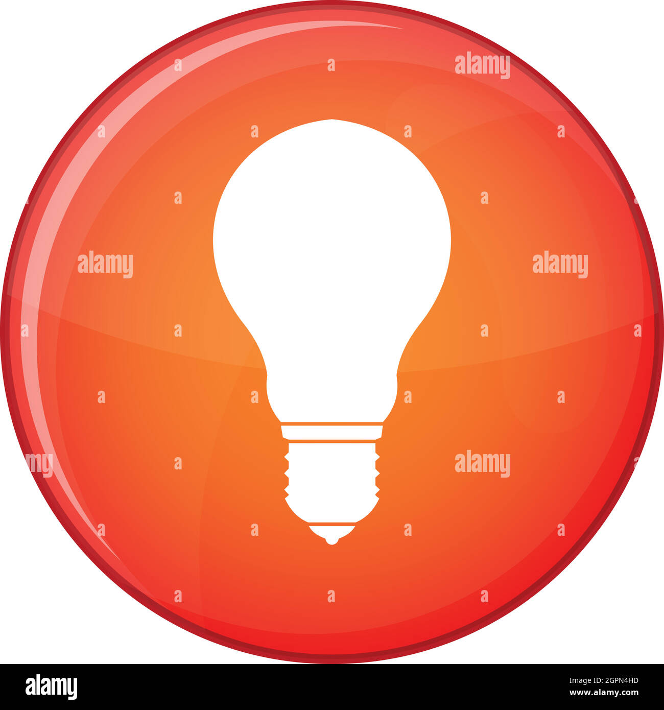 Light bulb icon, flat style Stock Vector Image & Art - Alamy