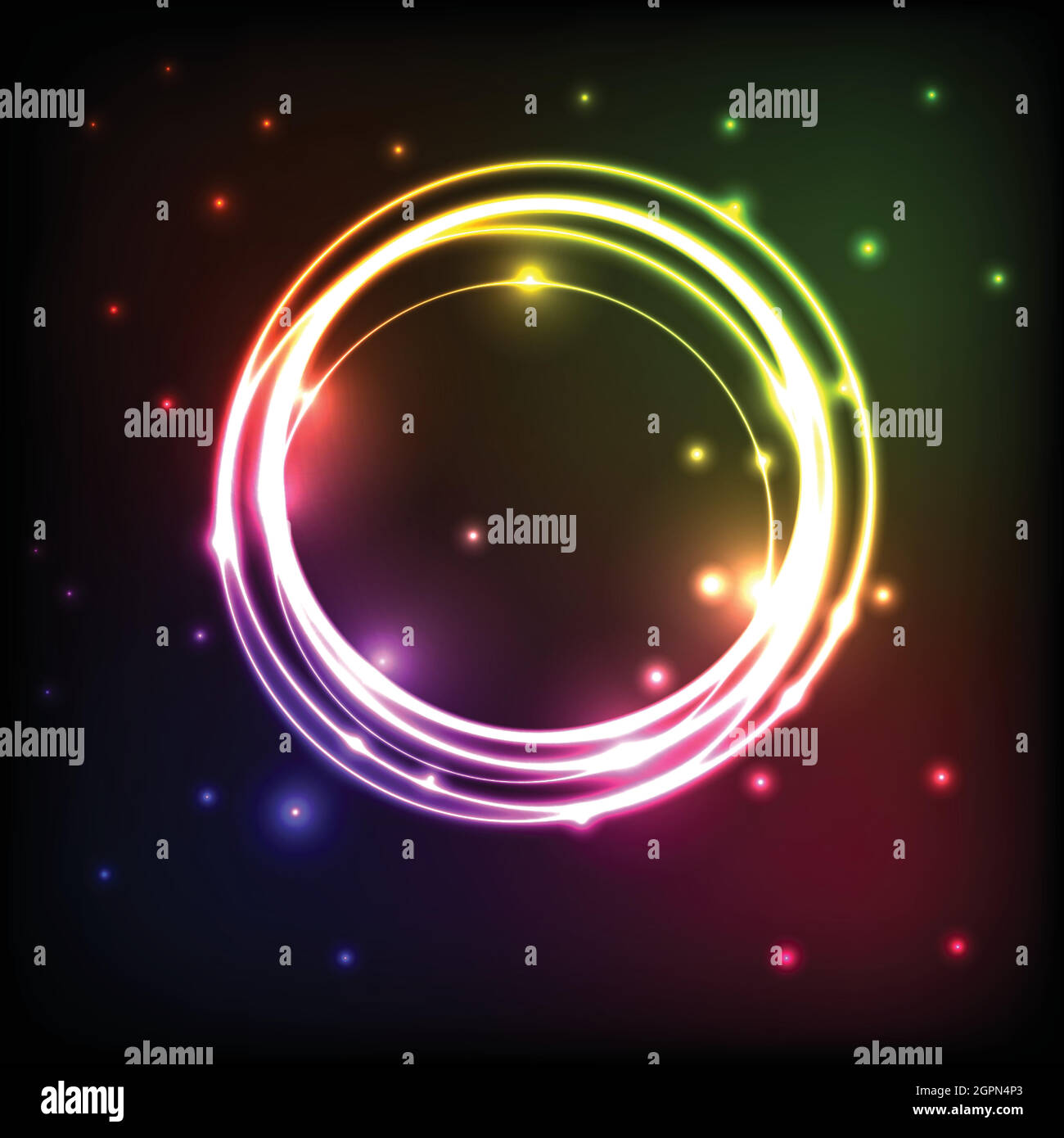 Abstract background with circles colorful plasma Stock Vector