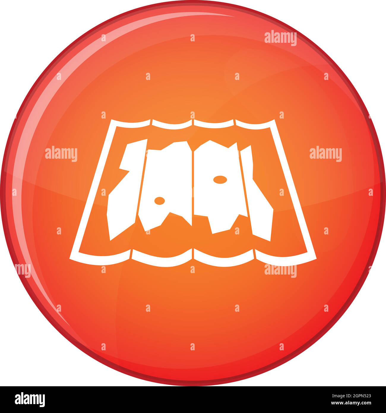 Map icon, flat style Stock Vector Image & Art - Alamy