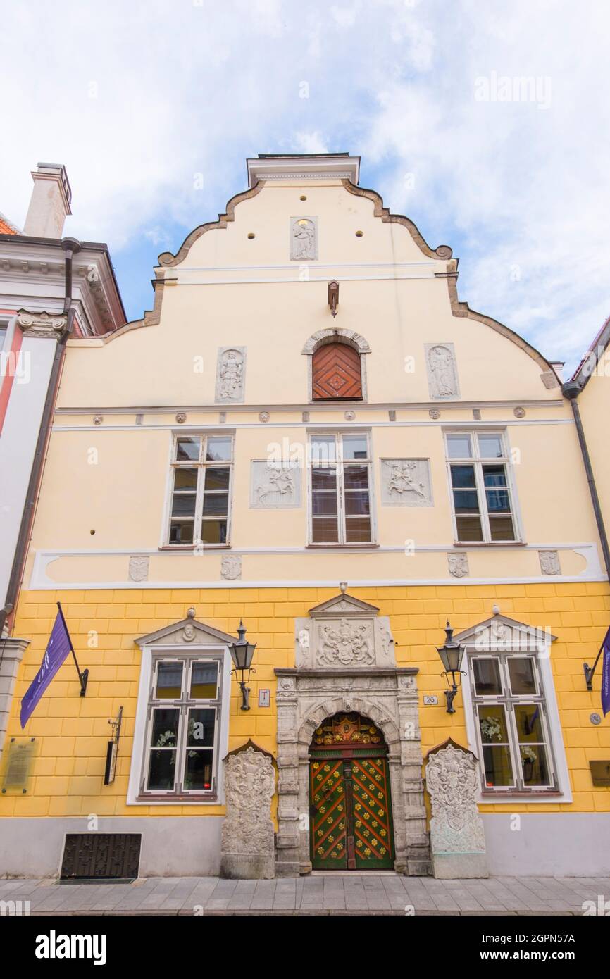Mustpeade Maja, House of the Blackheads, Pikk street, old town, Tallinn, Estonia Stock Photo