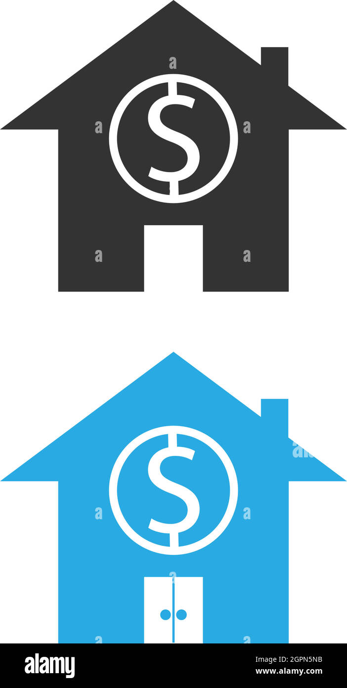 House icon logo simple design template vector Stock Vector Image & Art ...
