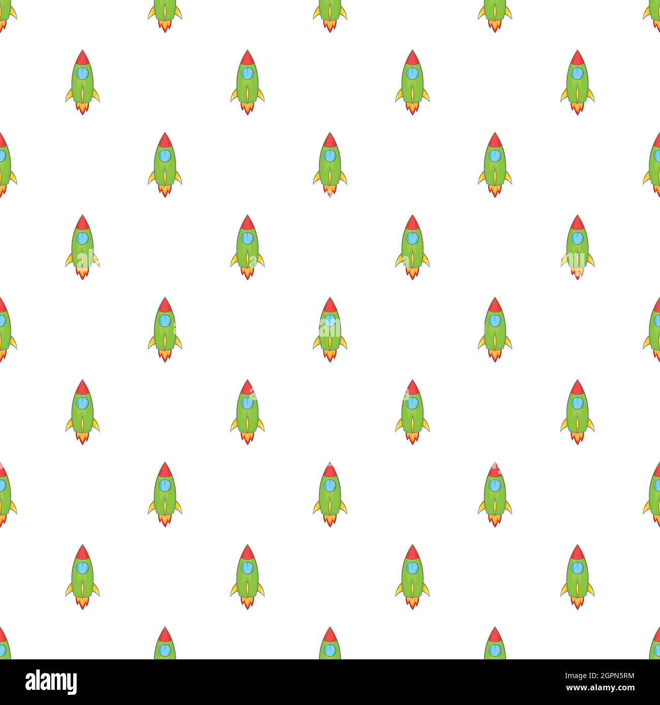 Seamless pattern rocket ship Stock Vector Images - Alamy