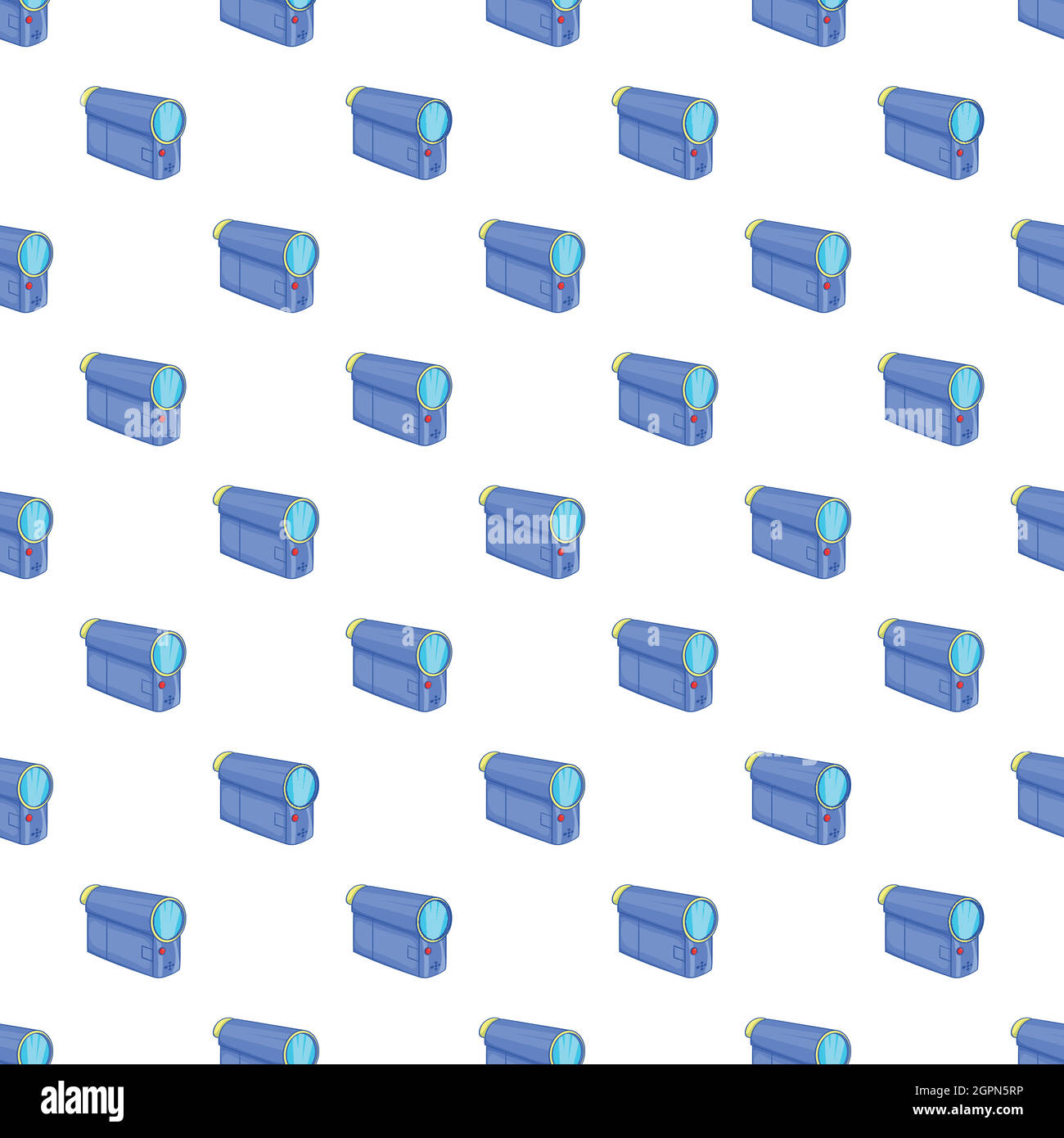Film projector pattern, cartoon style Stock Vector
