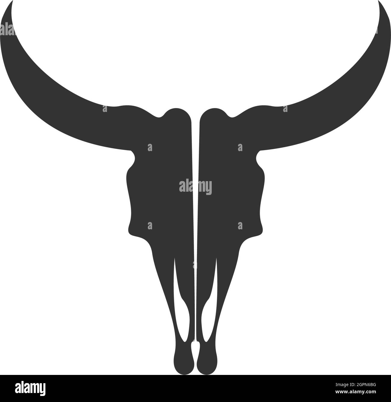 Bull icon logo, buffalo head icon logo design vector Stock Vector Image ...
