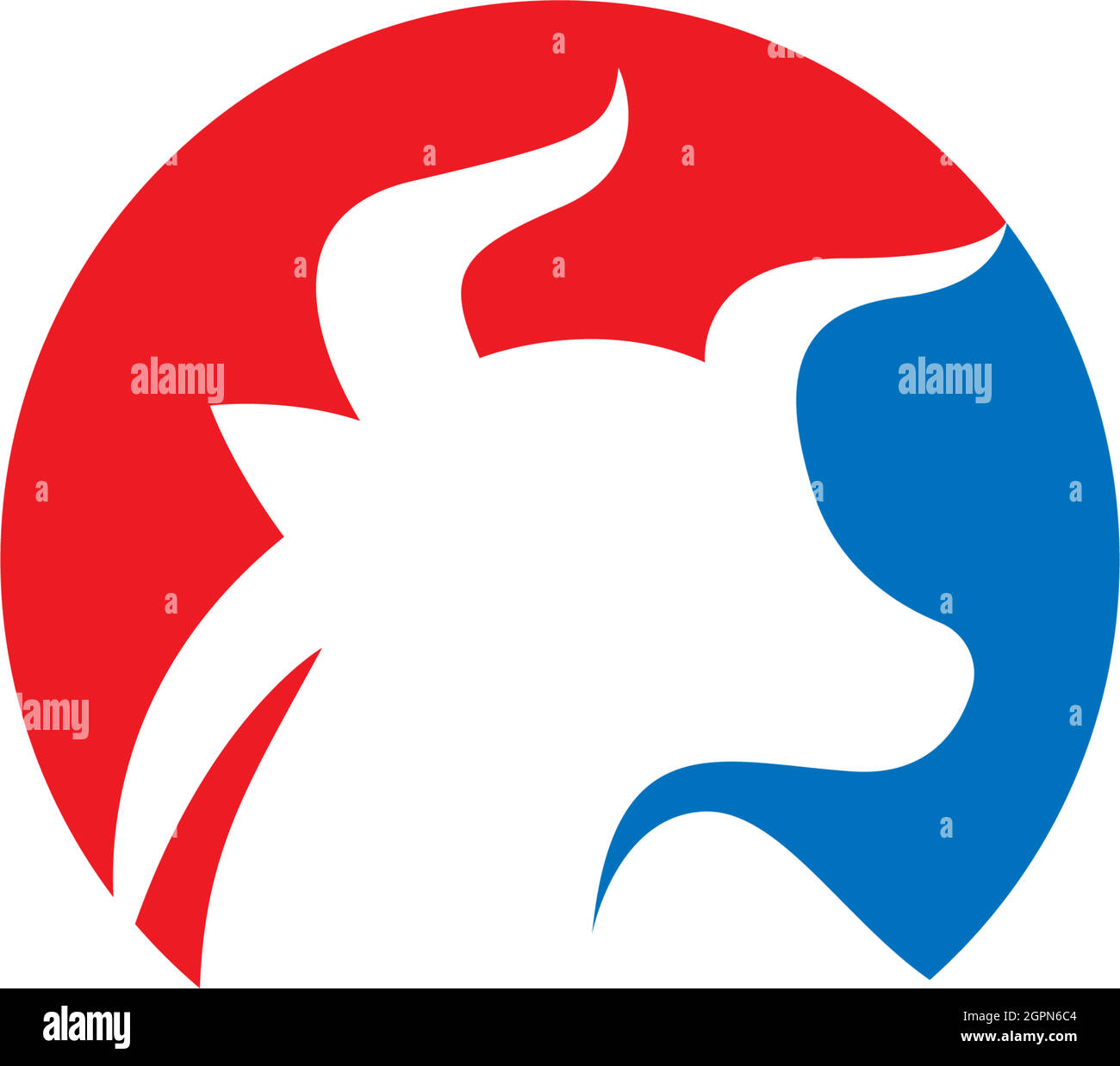 Bull icon logo, buffalo head icon logo design vector Stock Vector Image ...
