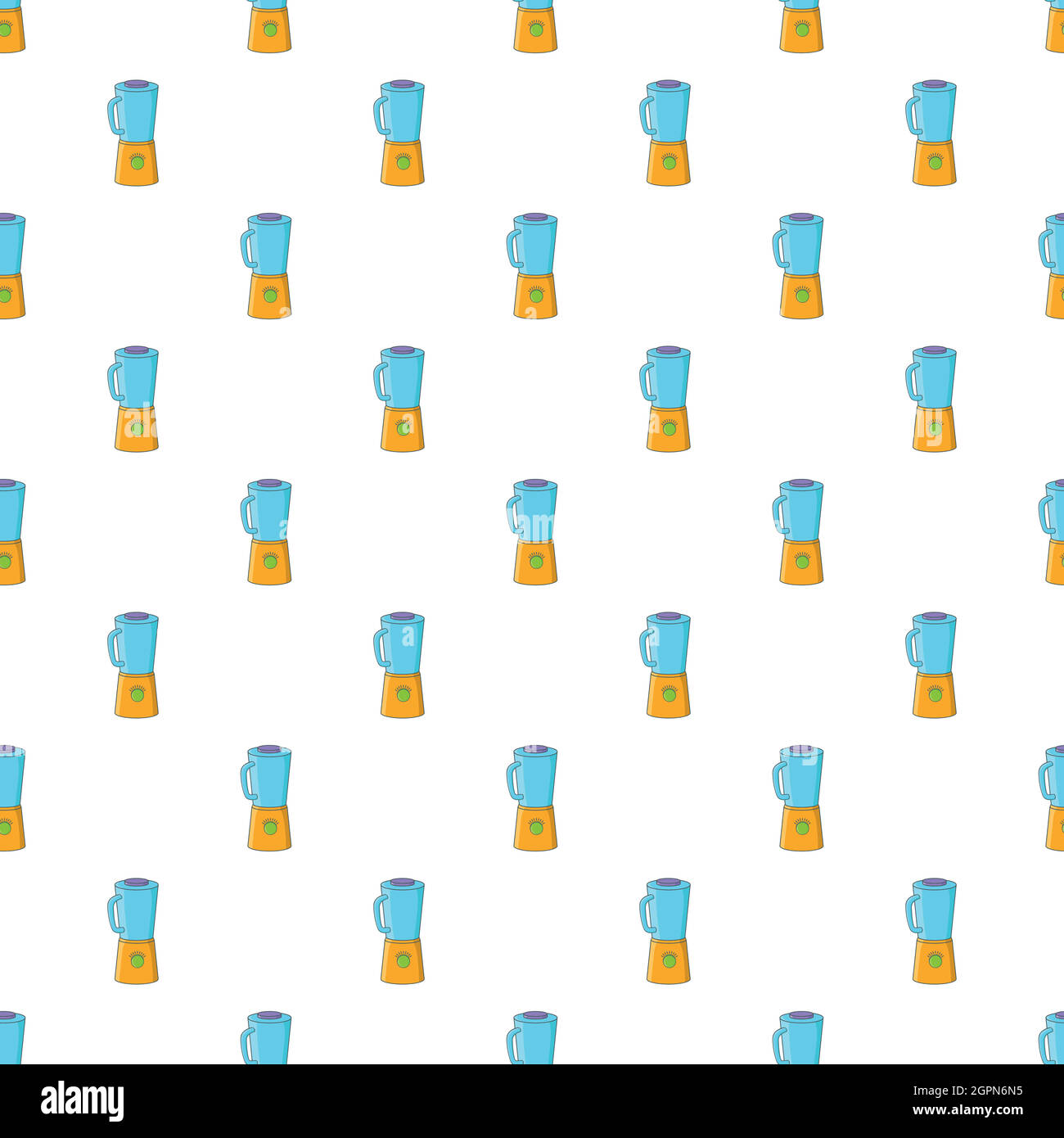 Blender pattern, cartoon style Stock Vector