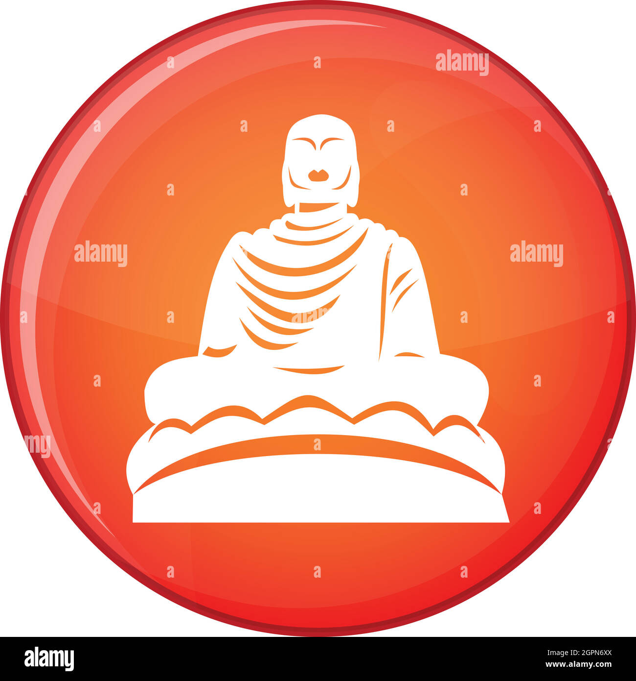 Buddha statue icon, flat style Stock Vector Image & Art - Alamy