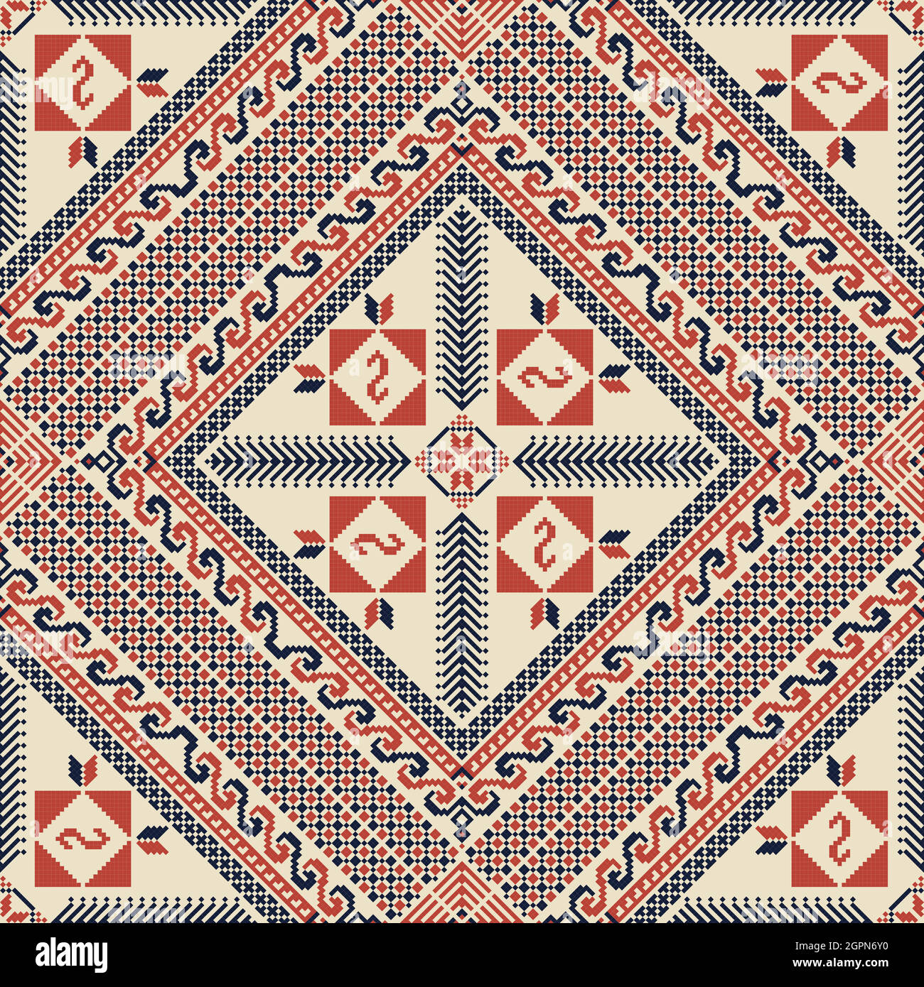 Palestinian embroidery pattern Stock Vector Image & Art Alamy