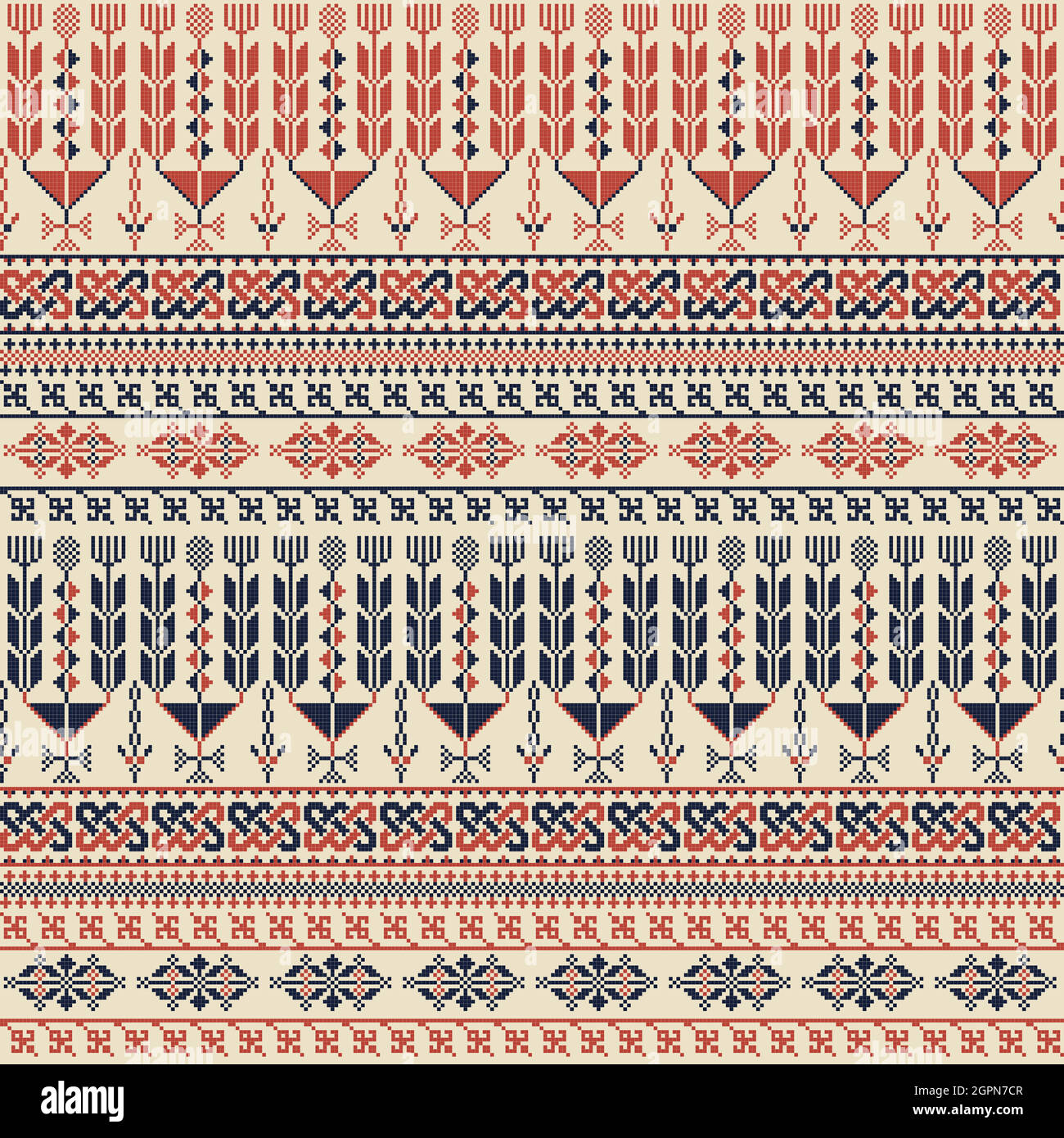 Palestinian embroidery pattern Stock Vector Image & Art Alamy