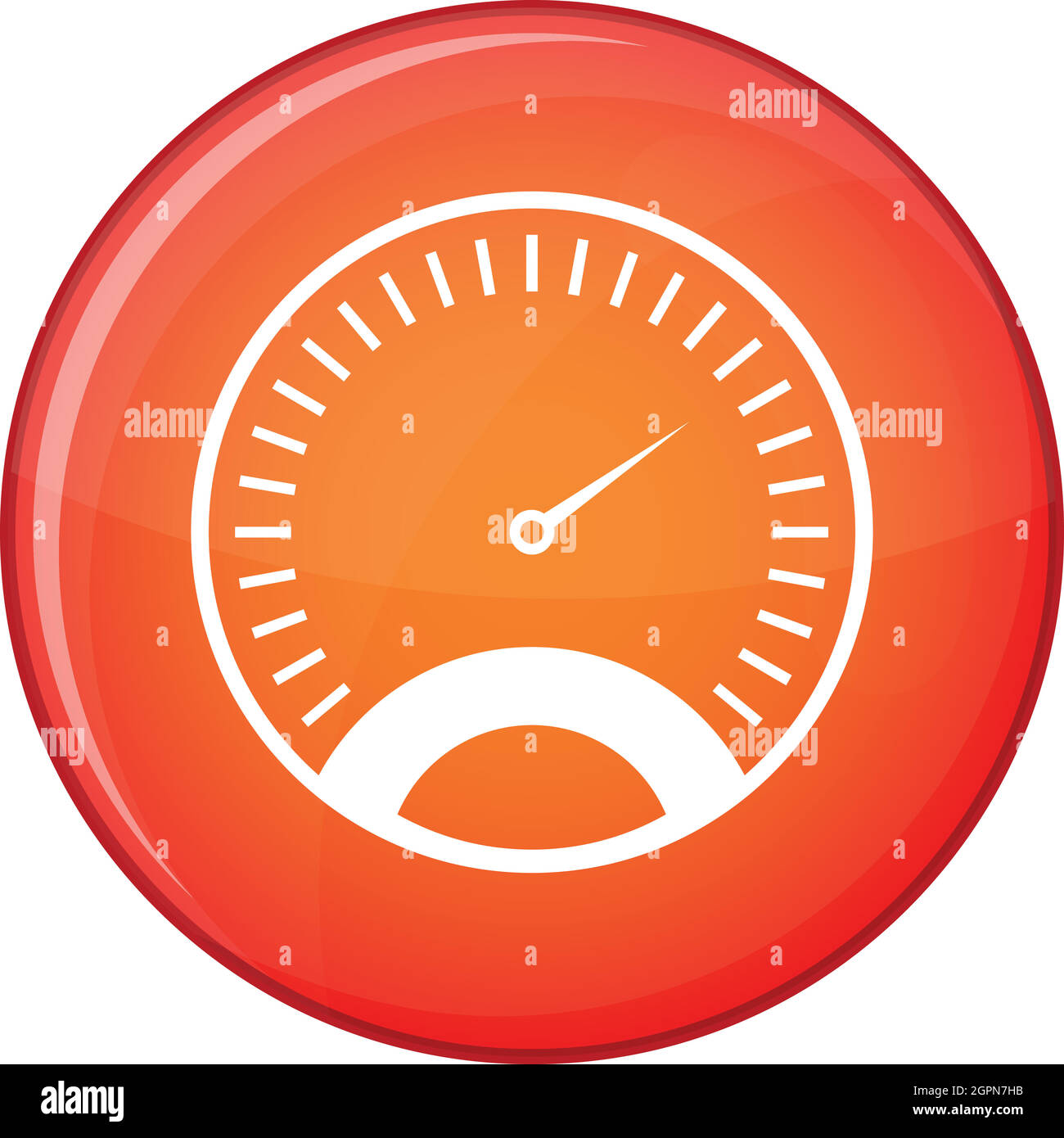 Speedometer icon, flat style Stock Vector Image & Art - Alamy