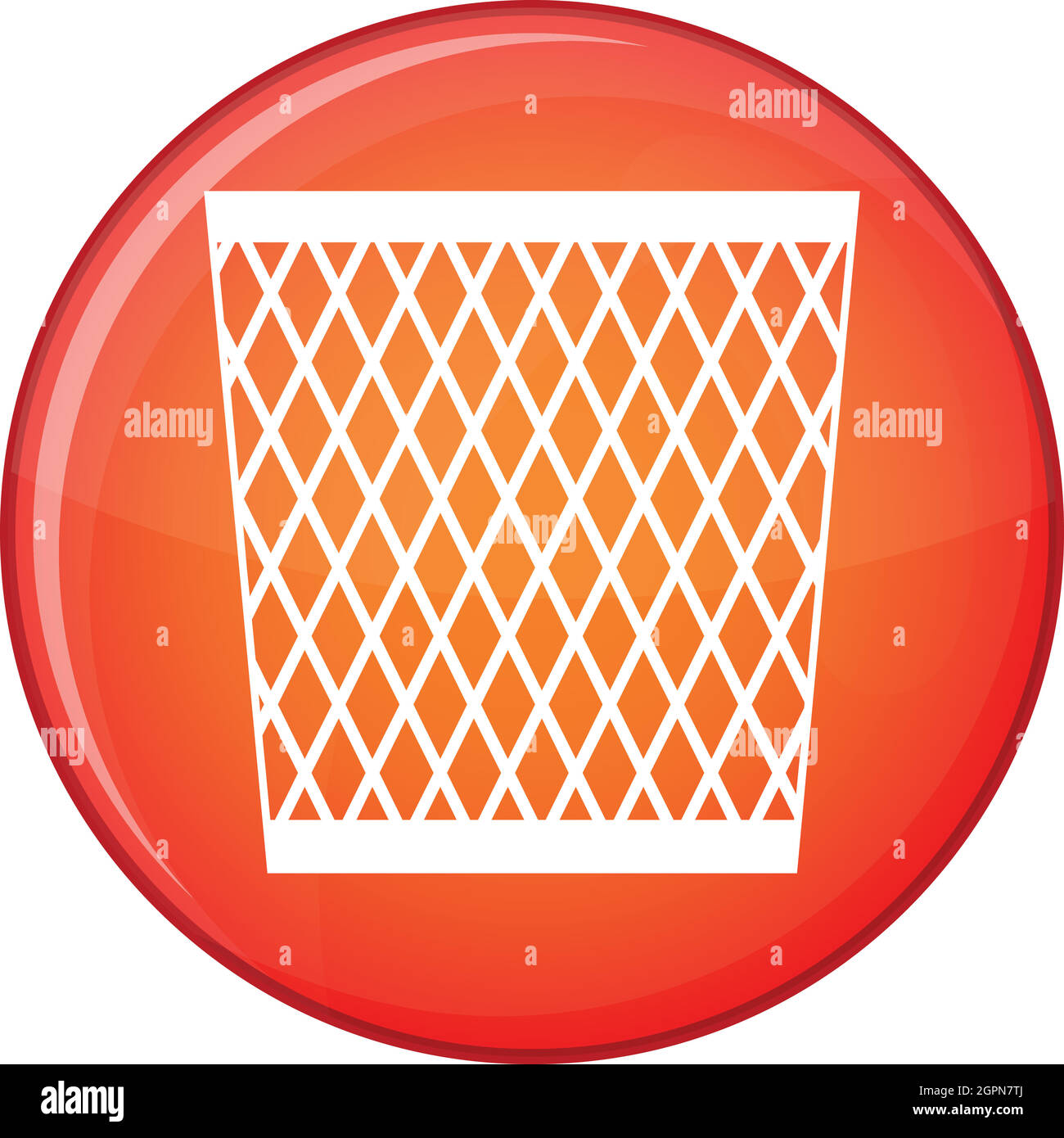 Trash can icon, flat style Stock Vector Image & Art - Alamy