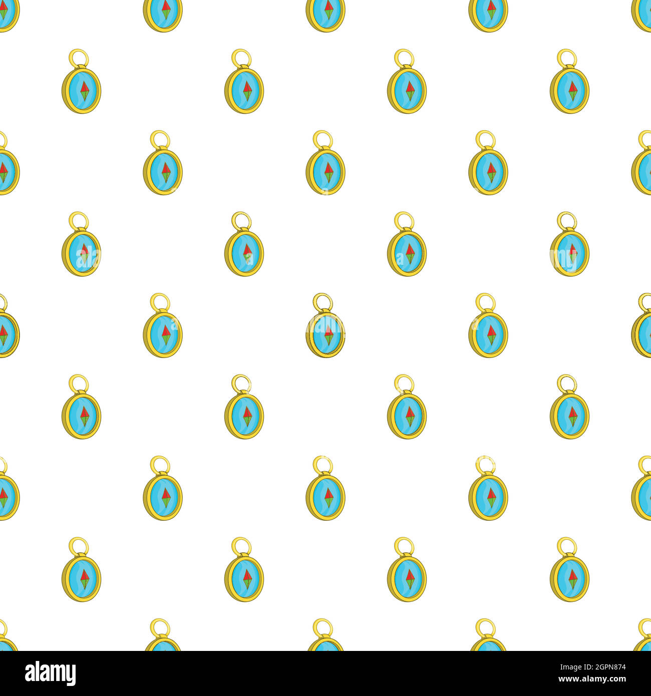 Compass pattern, cartoon style Stock Vector