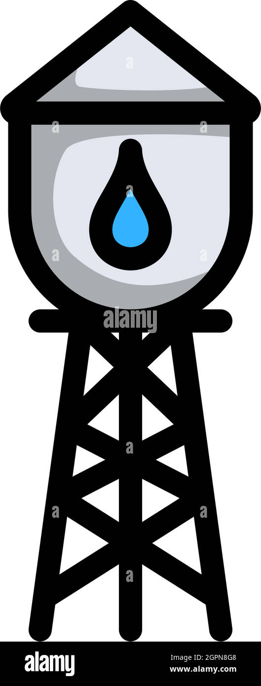 Water Tower Icon Stock Vector
