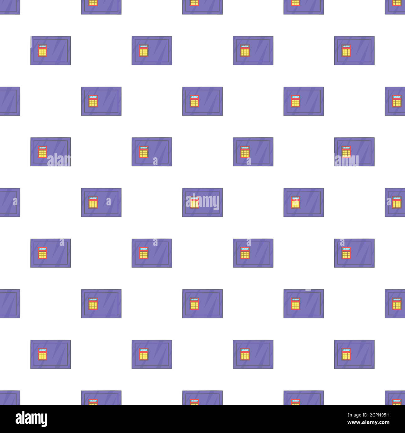 Safe pattern, cartoon style Stock Vector