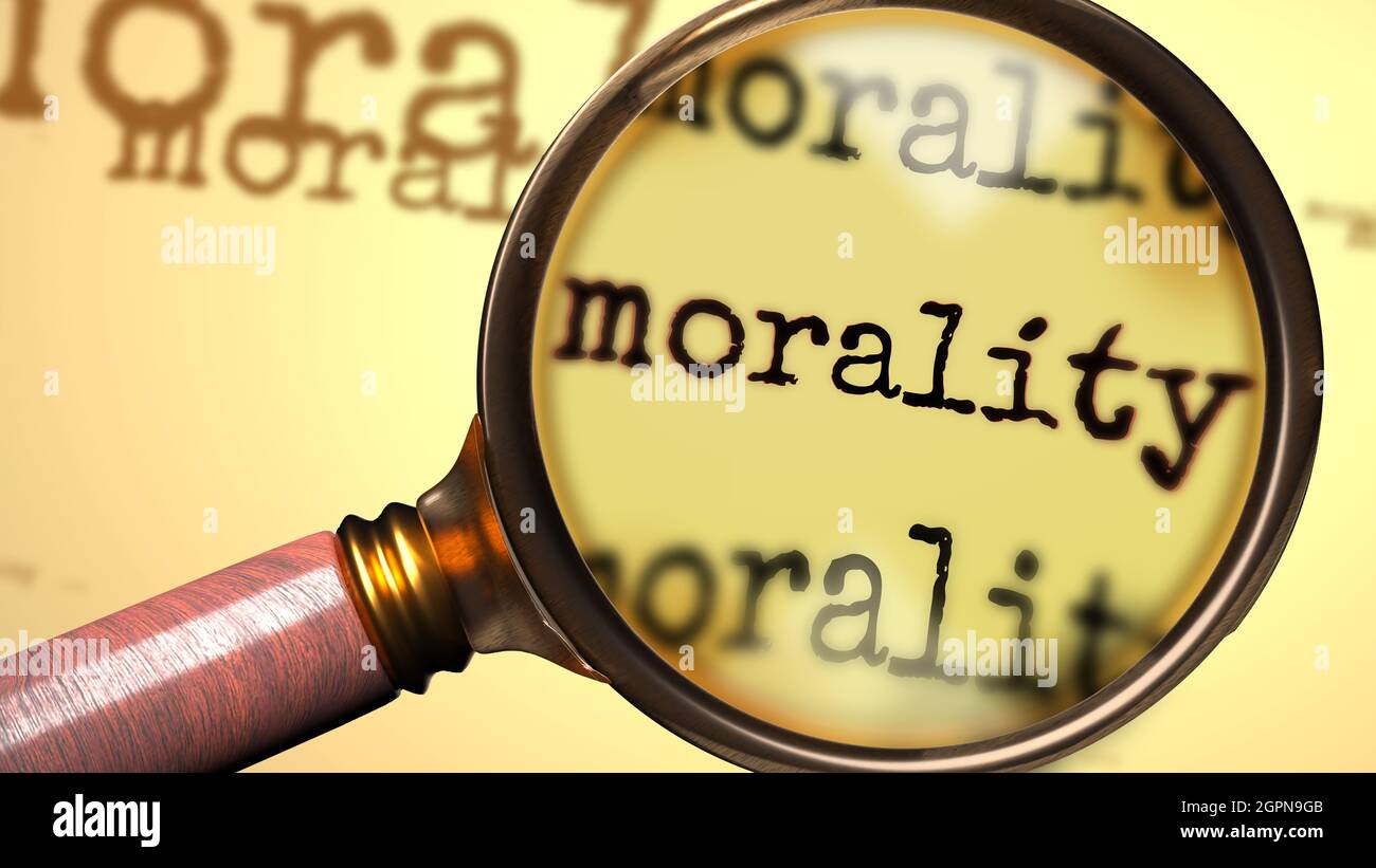 morality-and-a-magnifying-glass-on-english-word-morality-to-symbolize