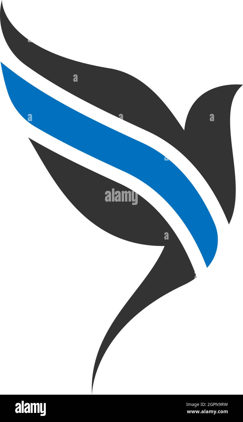 Simple Design of Swift Bird logo icon template vector illustration ...