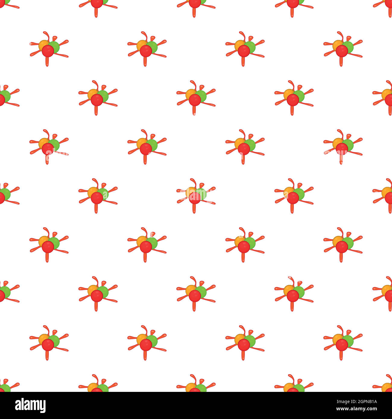 Colorful paintball blob pattern, cartoon style Stock Vector Image & Art ...