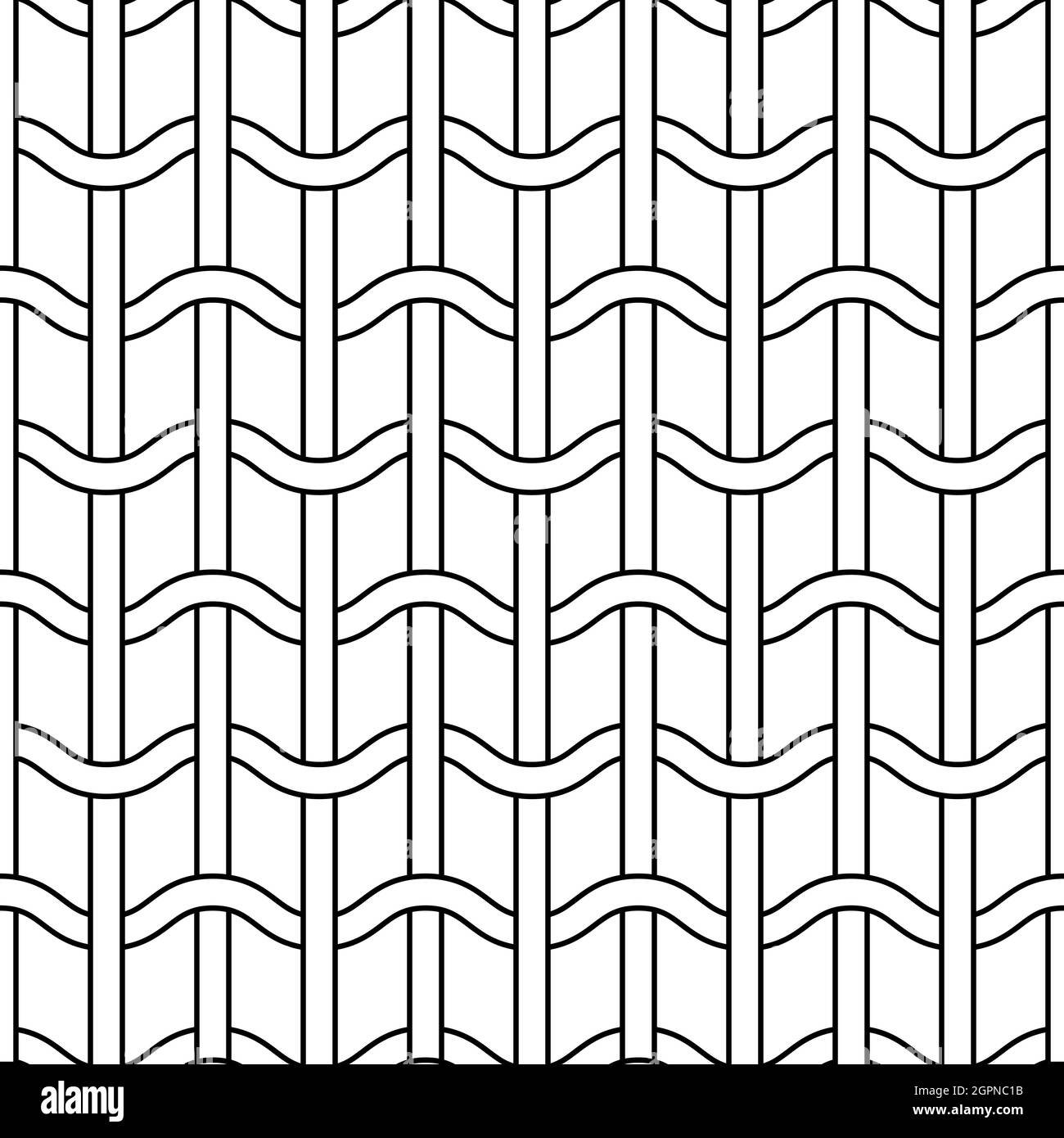 Seamless pattern knitted woven mesh, gauze fabric grid structure Stock Vector