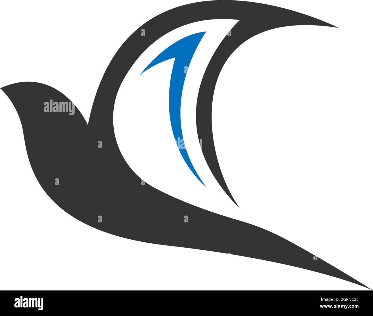 Simple Design of Swift Bird logo icon template vector illustration ...