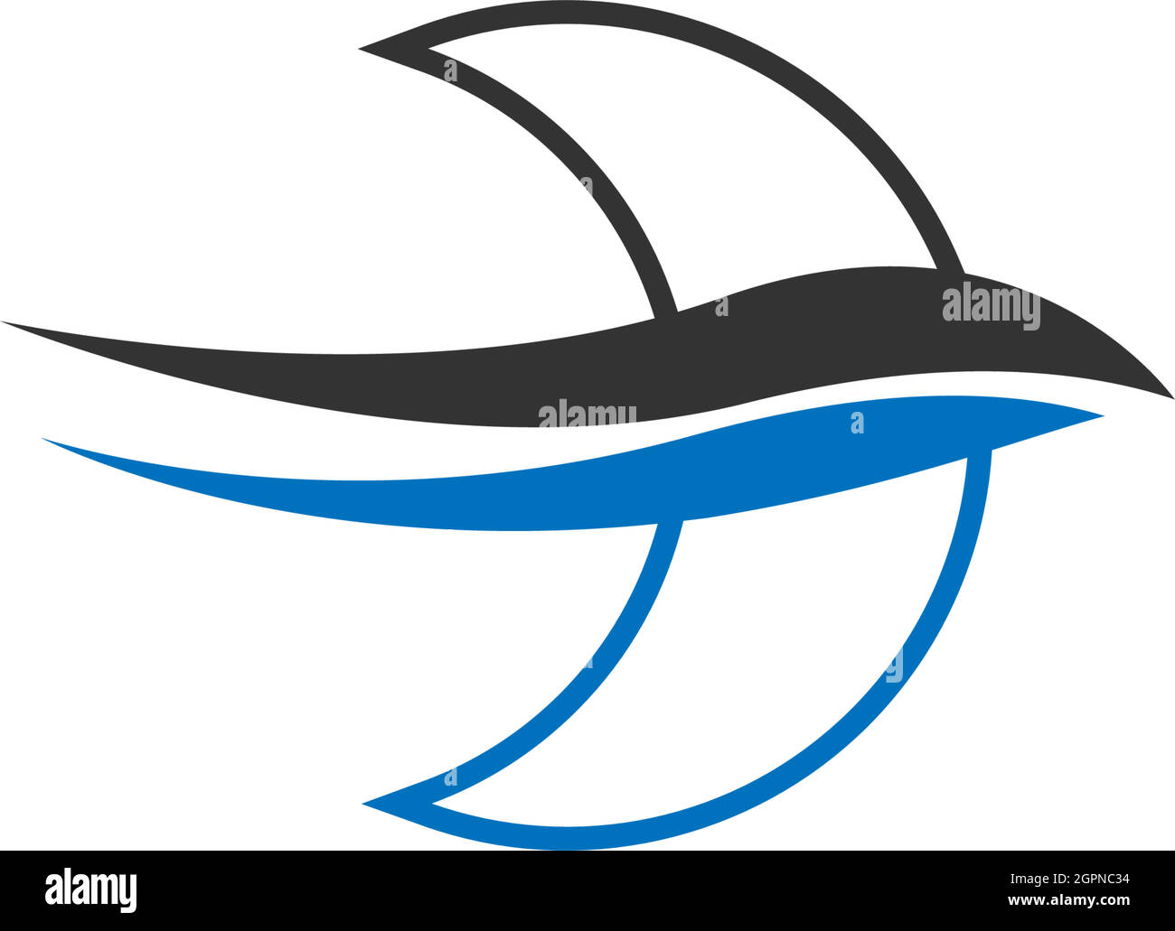 Simple Design of Swift Bird logo icon template vector illustration ...
