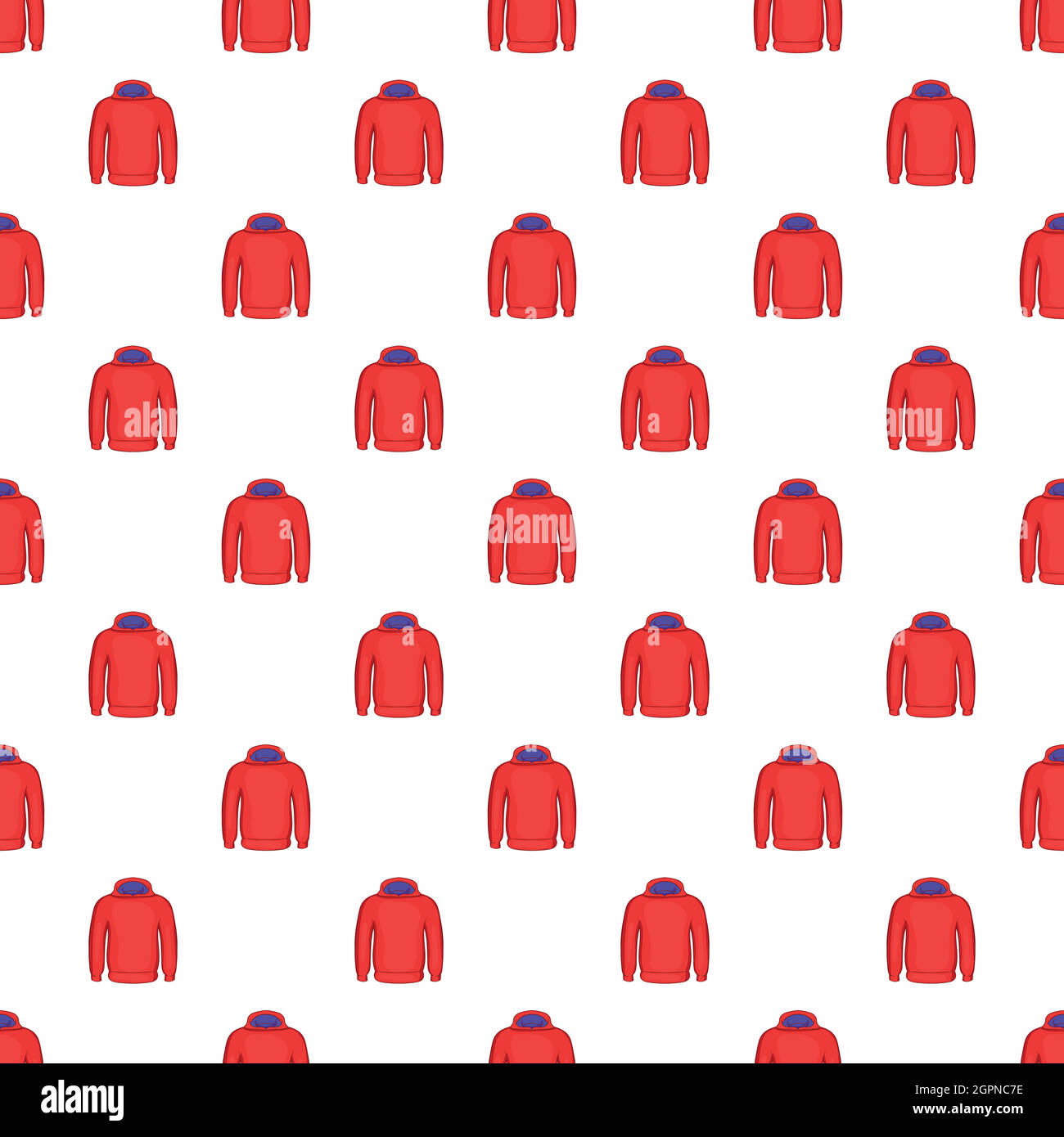 Men winter sweatshirt pattern, cartoon style Stock Vector