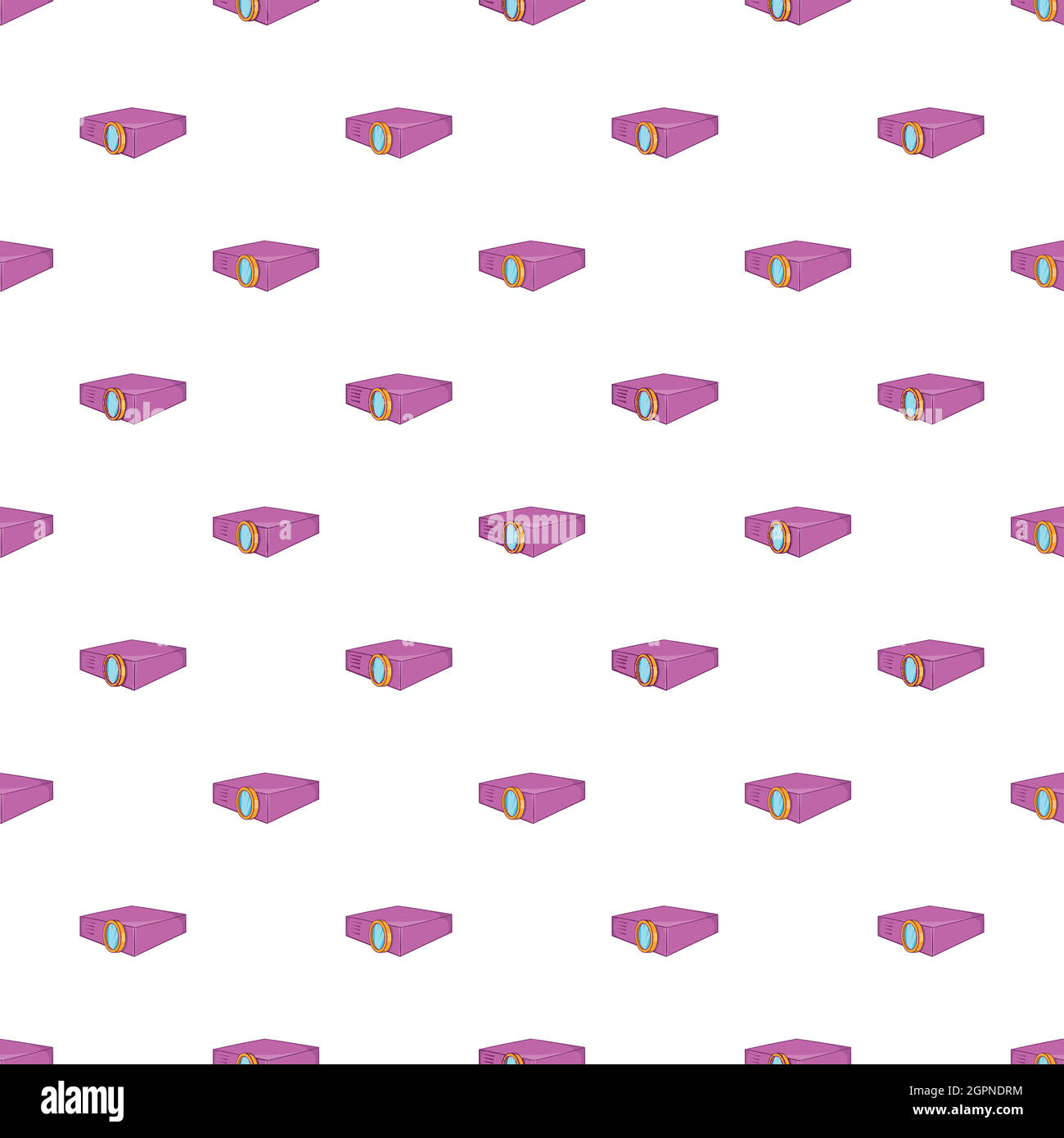 Projector pattern, cartoon style Stock Vector