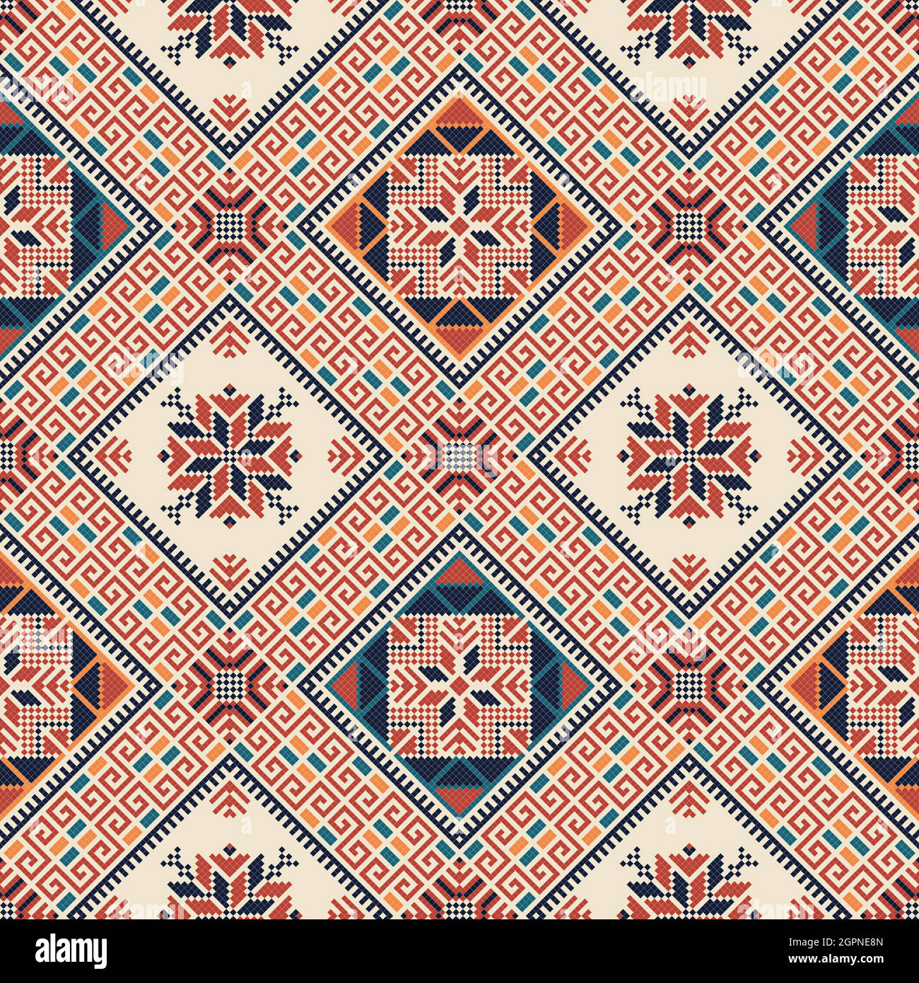 Vector pattern design with Palestinian traditional embroidery motif Stock  Vector Image & Art - Alamy