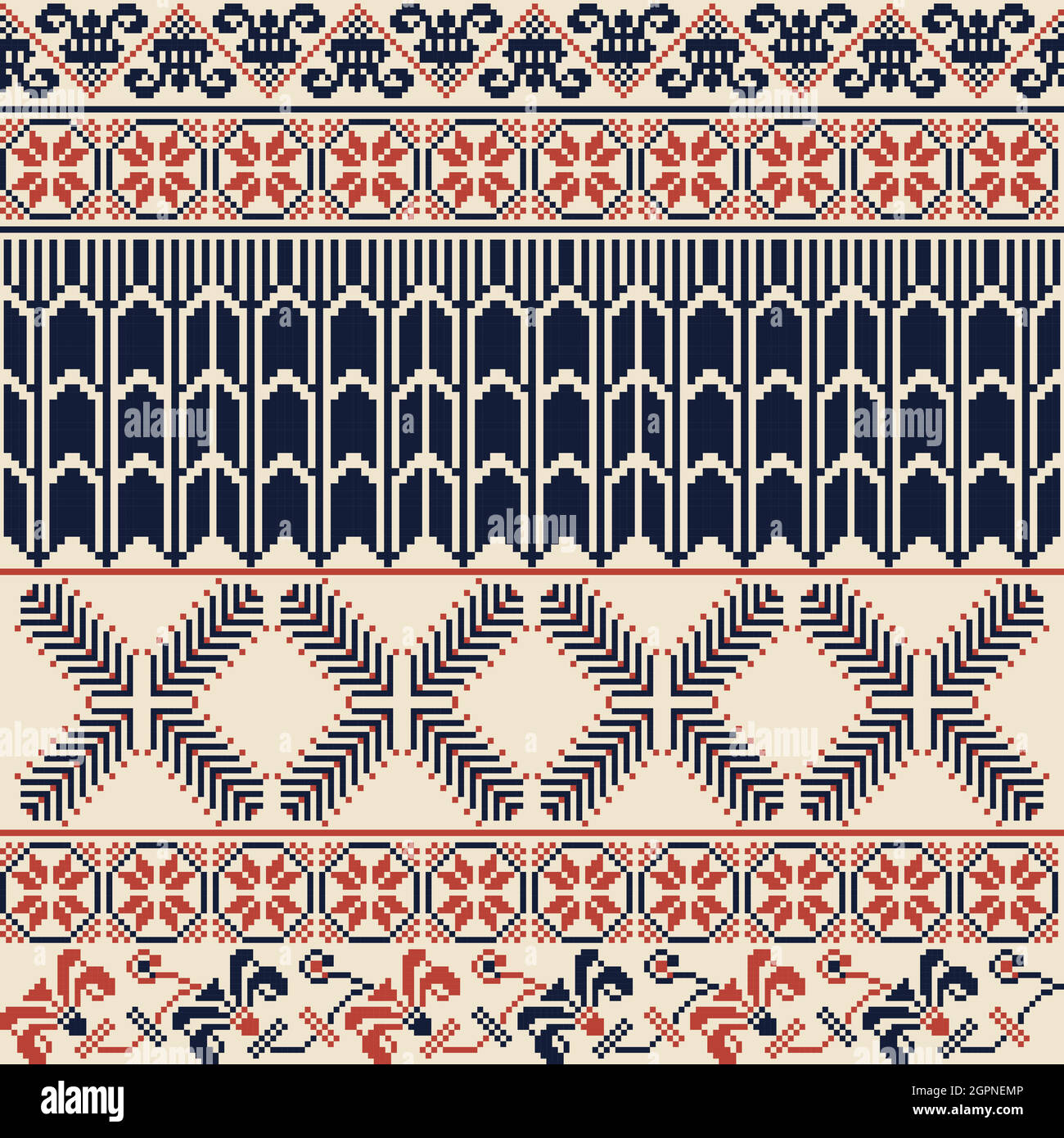 Palestinian embroidery pattern Stock Vector Image &amp; Art - Alamy
