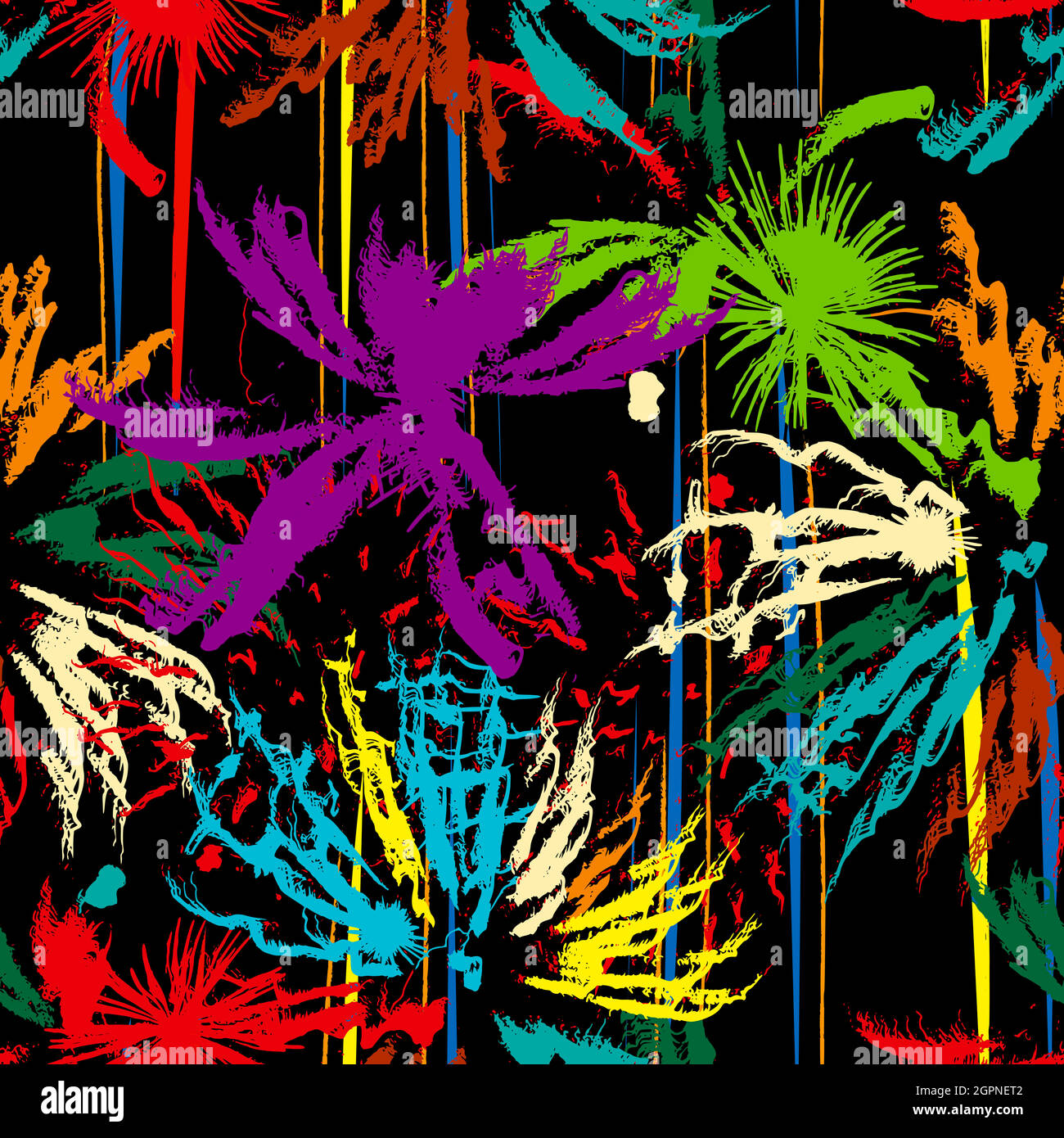 Grunge jungle Stock Vector