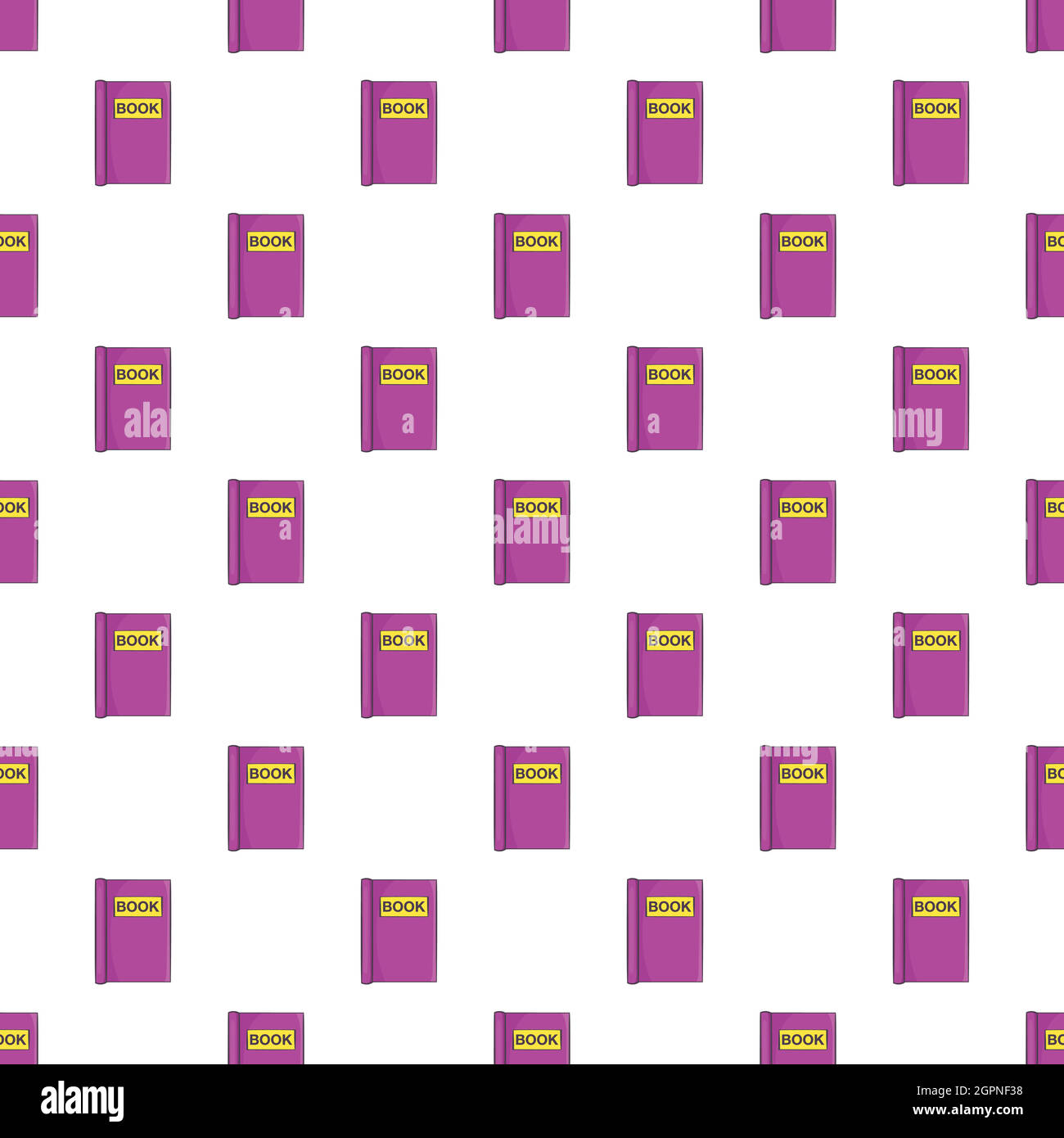 Book for read pattern, cartoon style Stock Vector