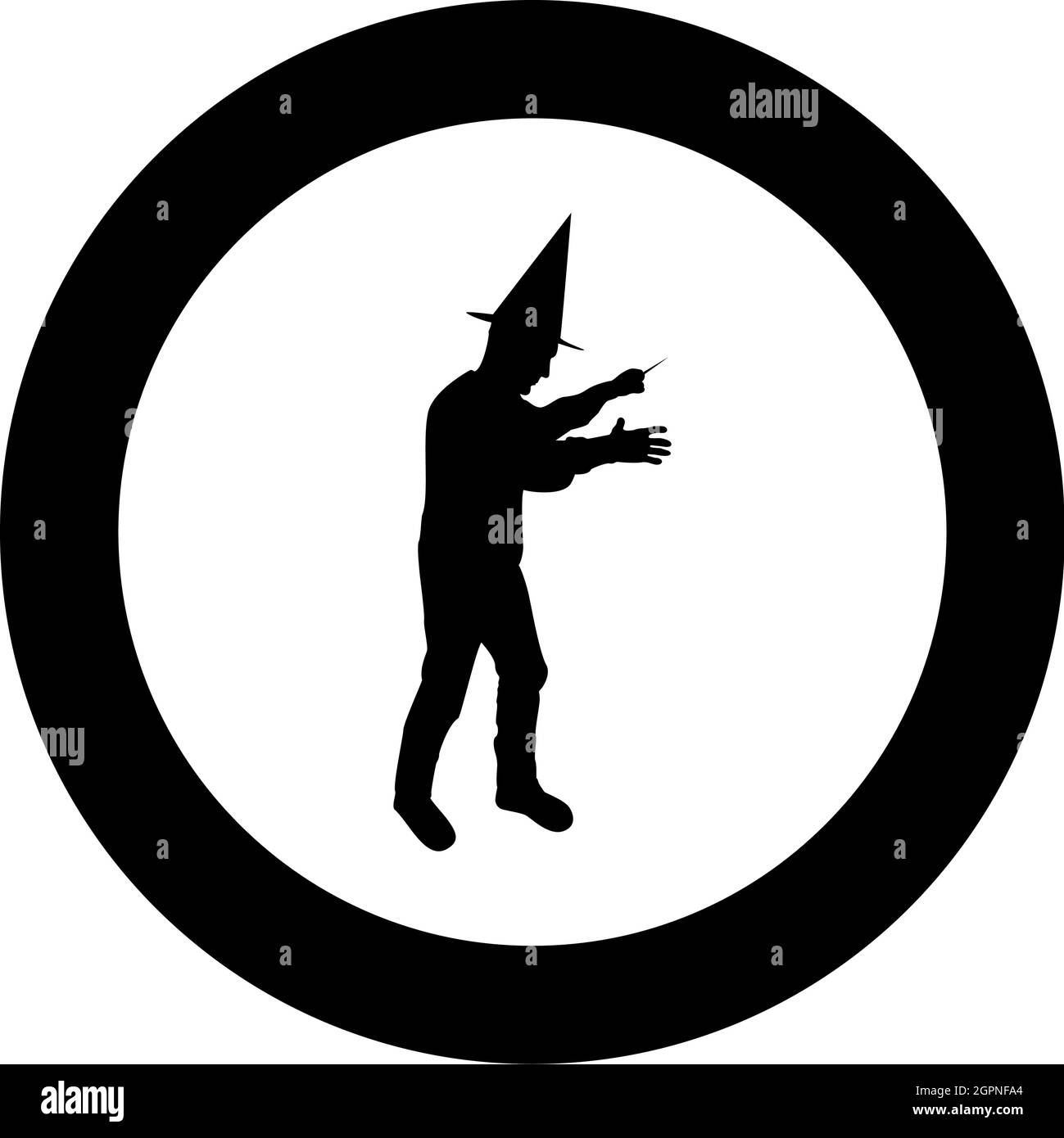 Wizard holds magic wand trick Waving Sorcery concept Magician Sorcerer ...