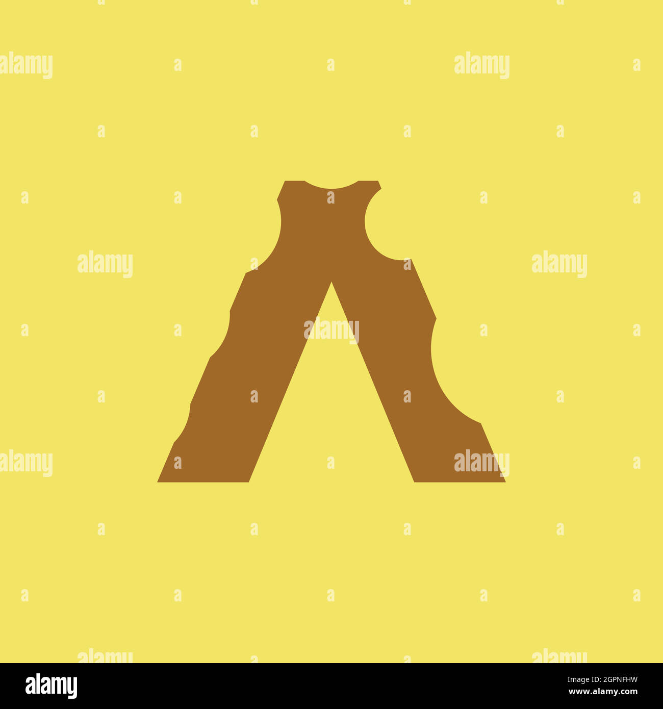 AB or BA minimal creative logo with negative space effect Stock Vector