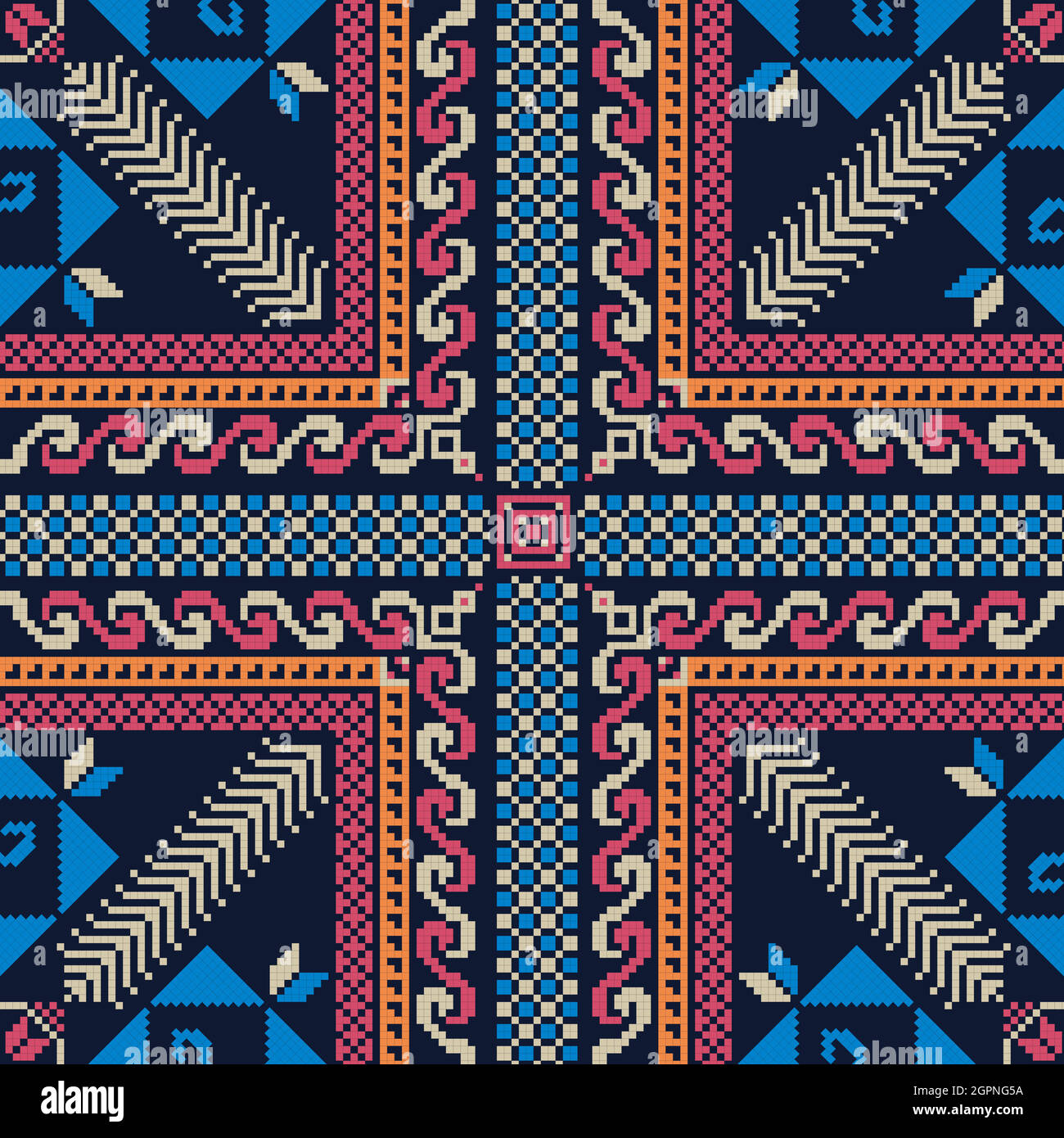 Palestinian Pattern Texture Palestinian embroidery pattern 271 Stock Vector Image & Art - Alamy