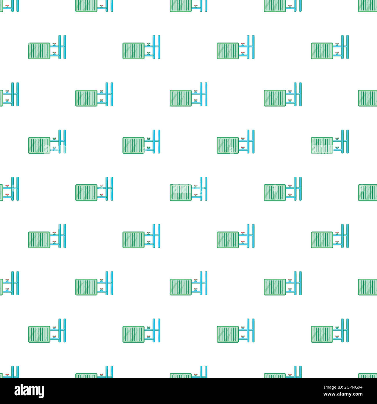 Radiator pattern, cartoon style Stock Vector