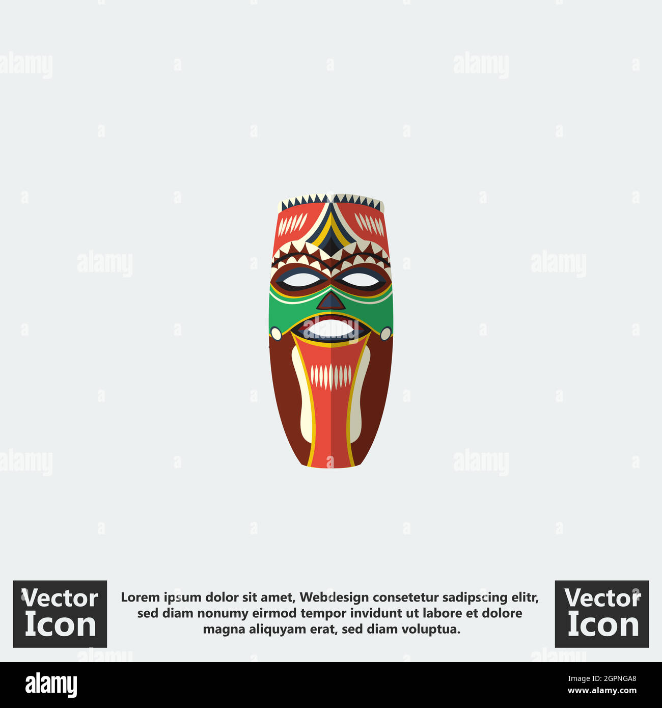 Flat style tribal mask Stock Vector Image & Art Alamy