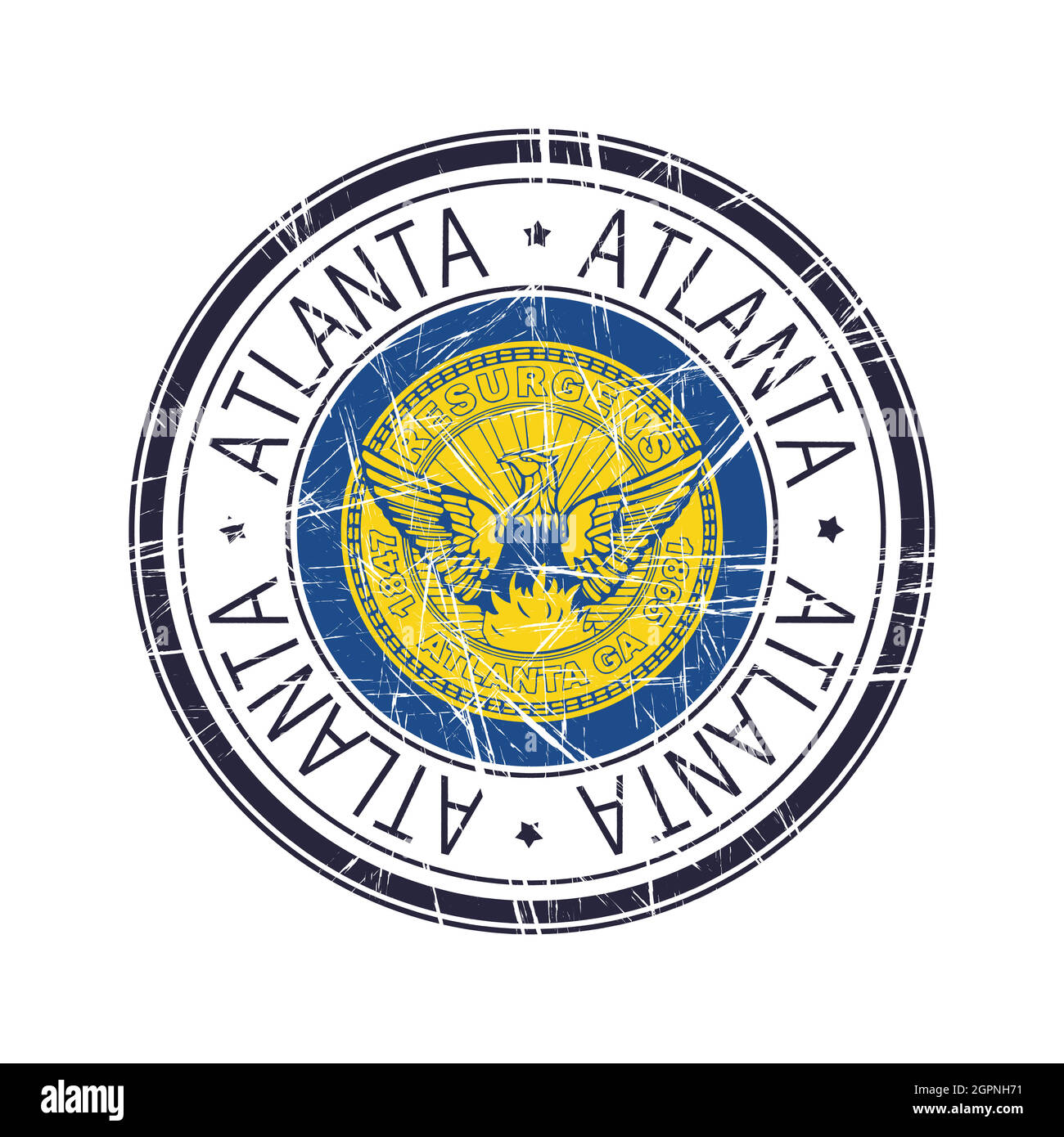 City of Atlanta, Georgia vector stamp Stock Vector