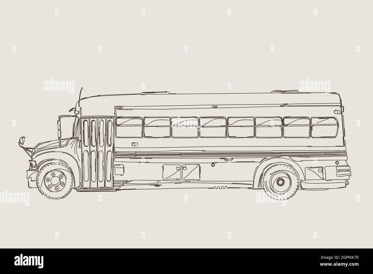 School Bus Coloring Page  Easy Drawing Guides