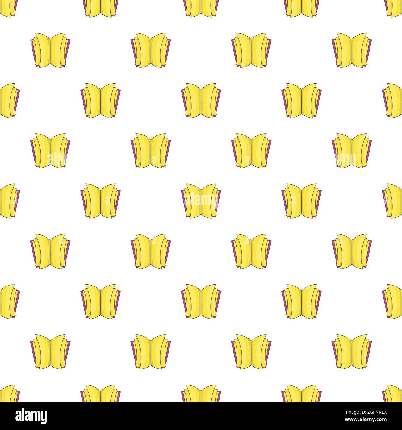 Open thick book pattern, cartoon style Stock Vector Image & Art - Alamy