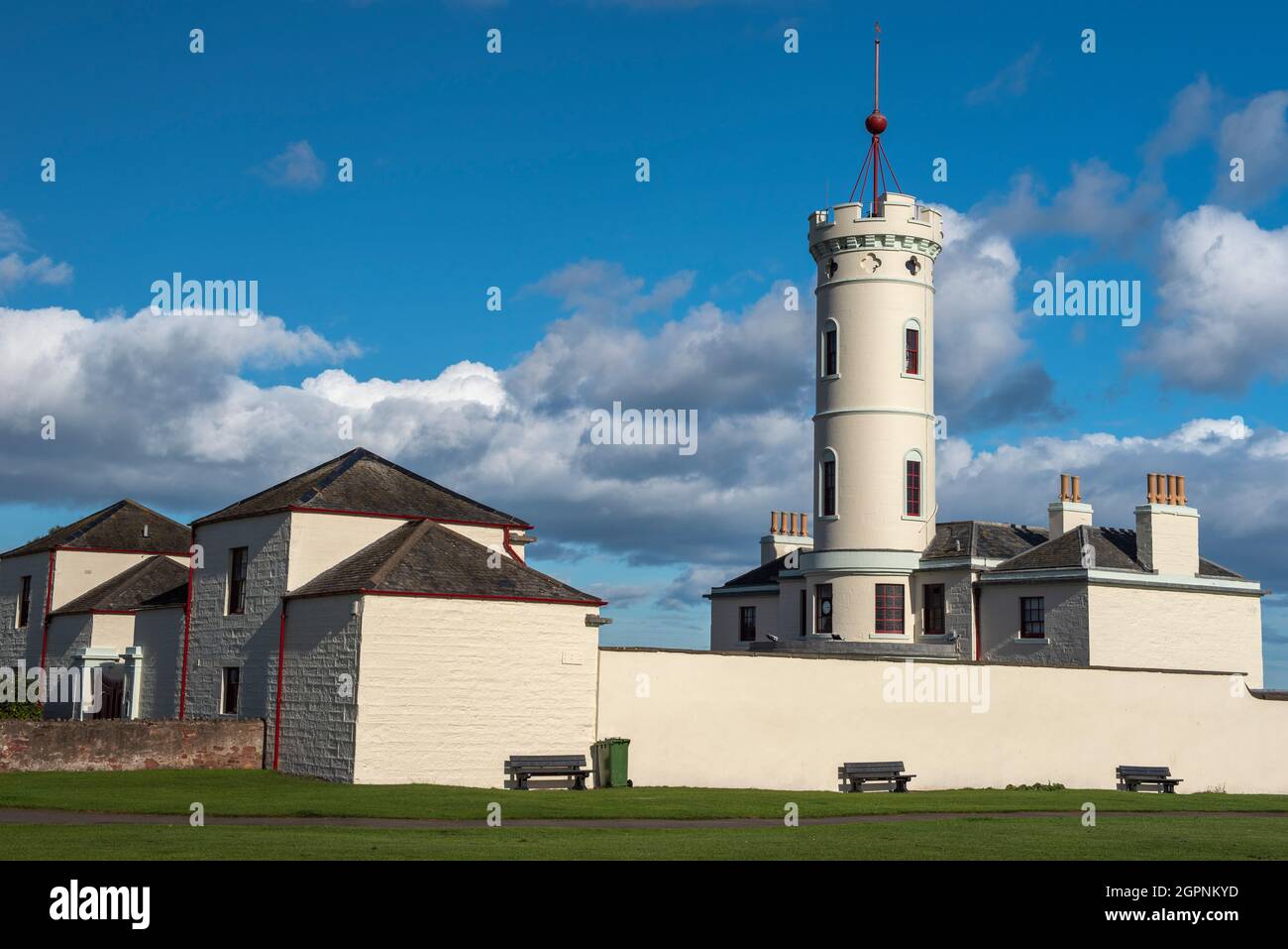 The Signal Tower Museum by Arbroath harbour, Angus, Scotland. Stock Photo