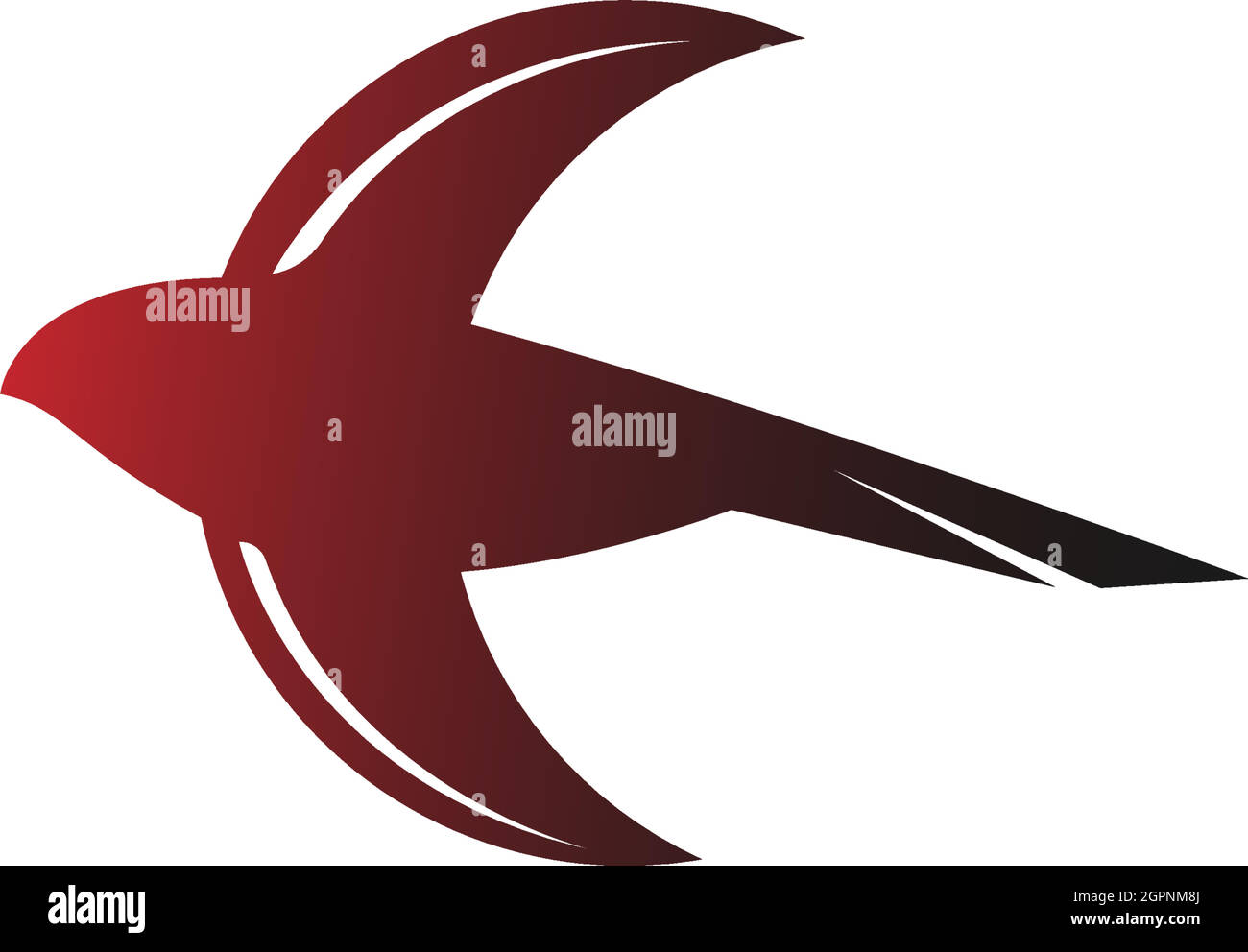 Simple Design of Swift Bird logo icon template vector illustration ...