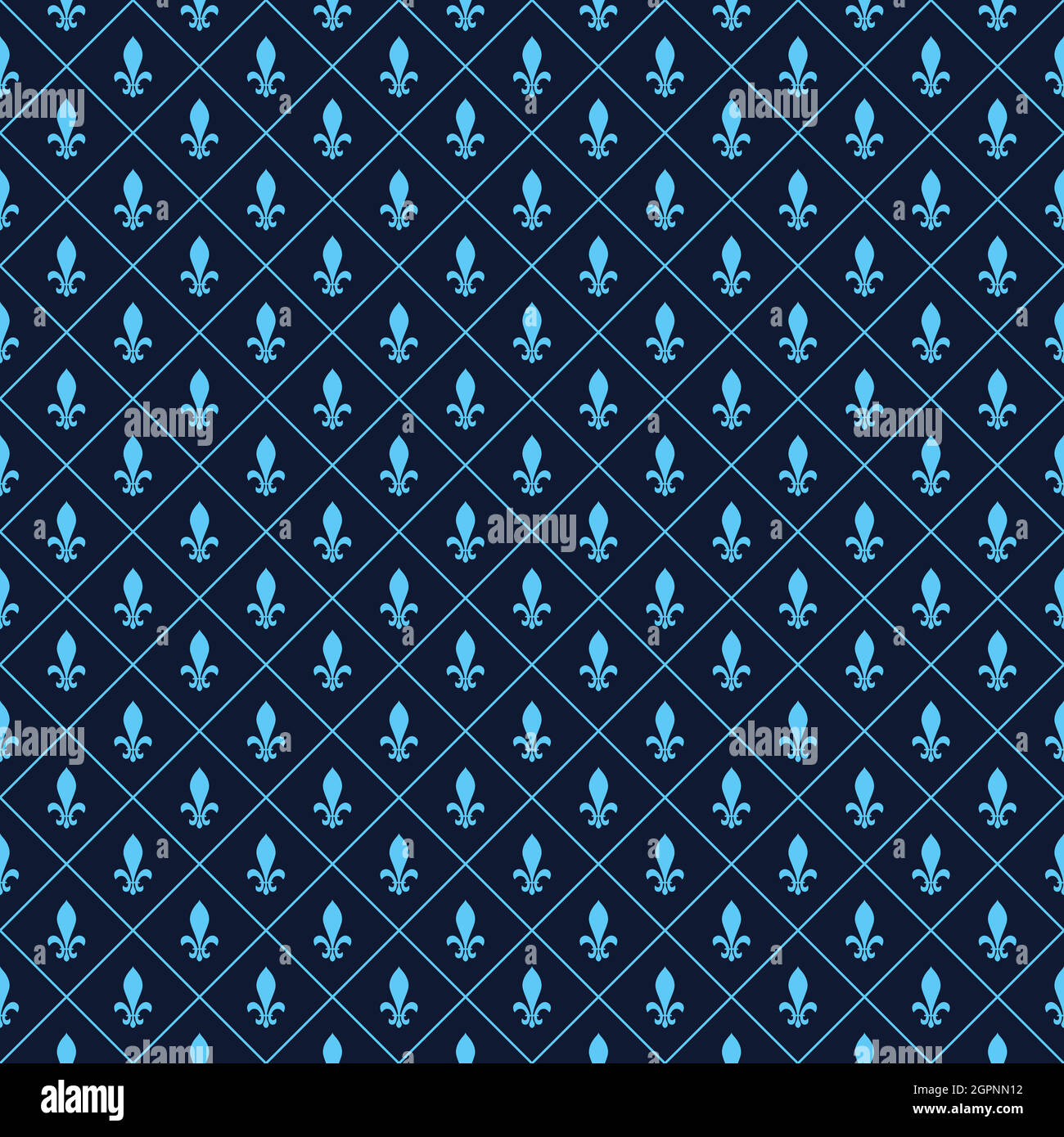 Fleur-de-lis seamless Stock Vector
